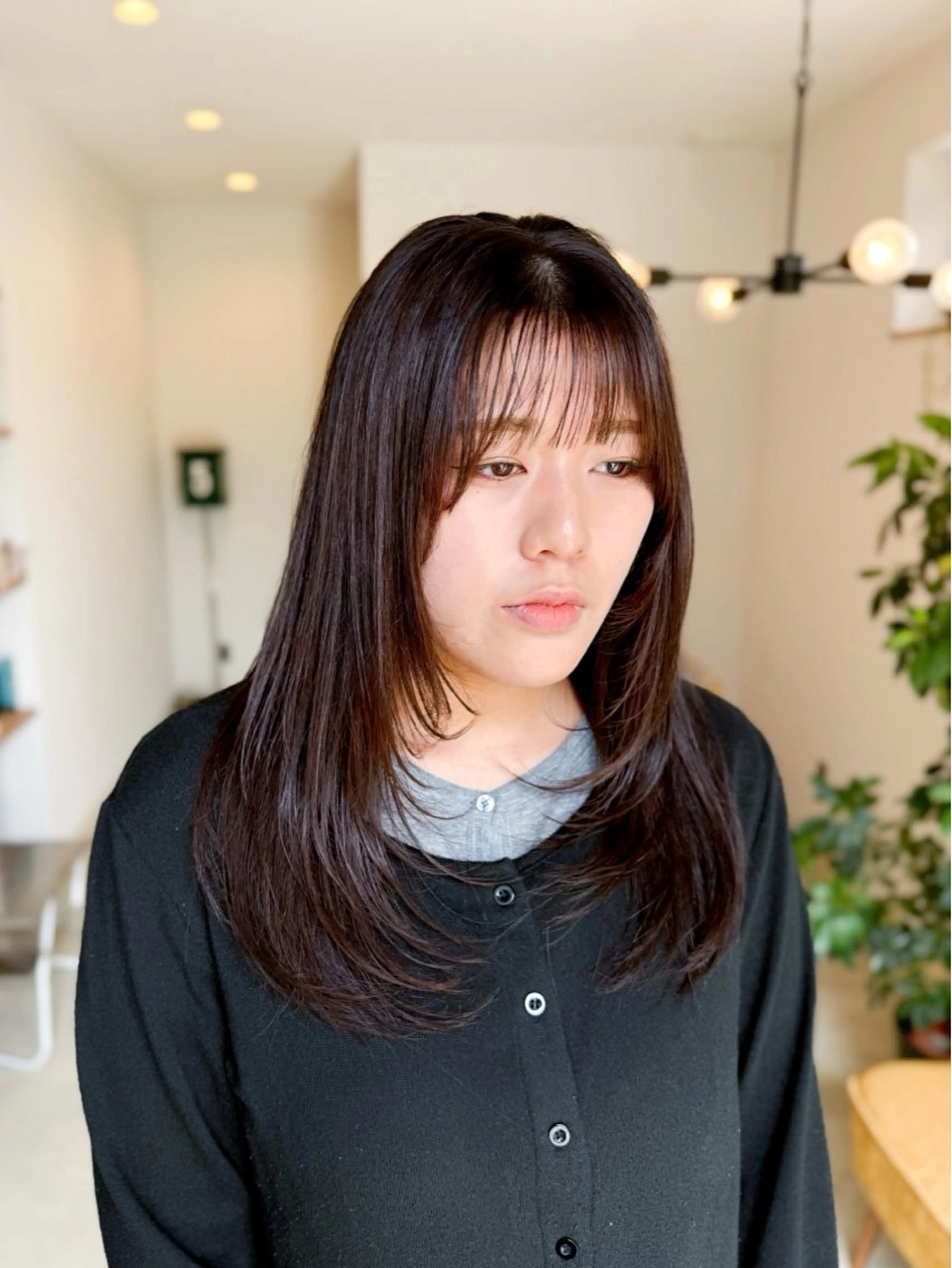 ロング レイヤーカット カット ヘアカラー トリートメント サイトウ ヒトミ 【メイヘア】のヘアスタイル