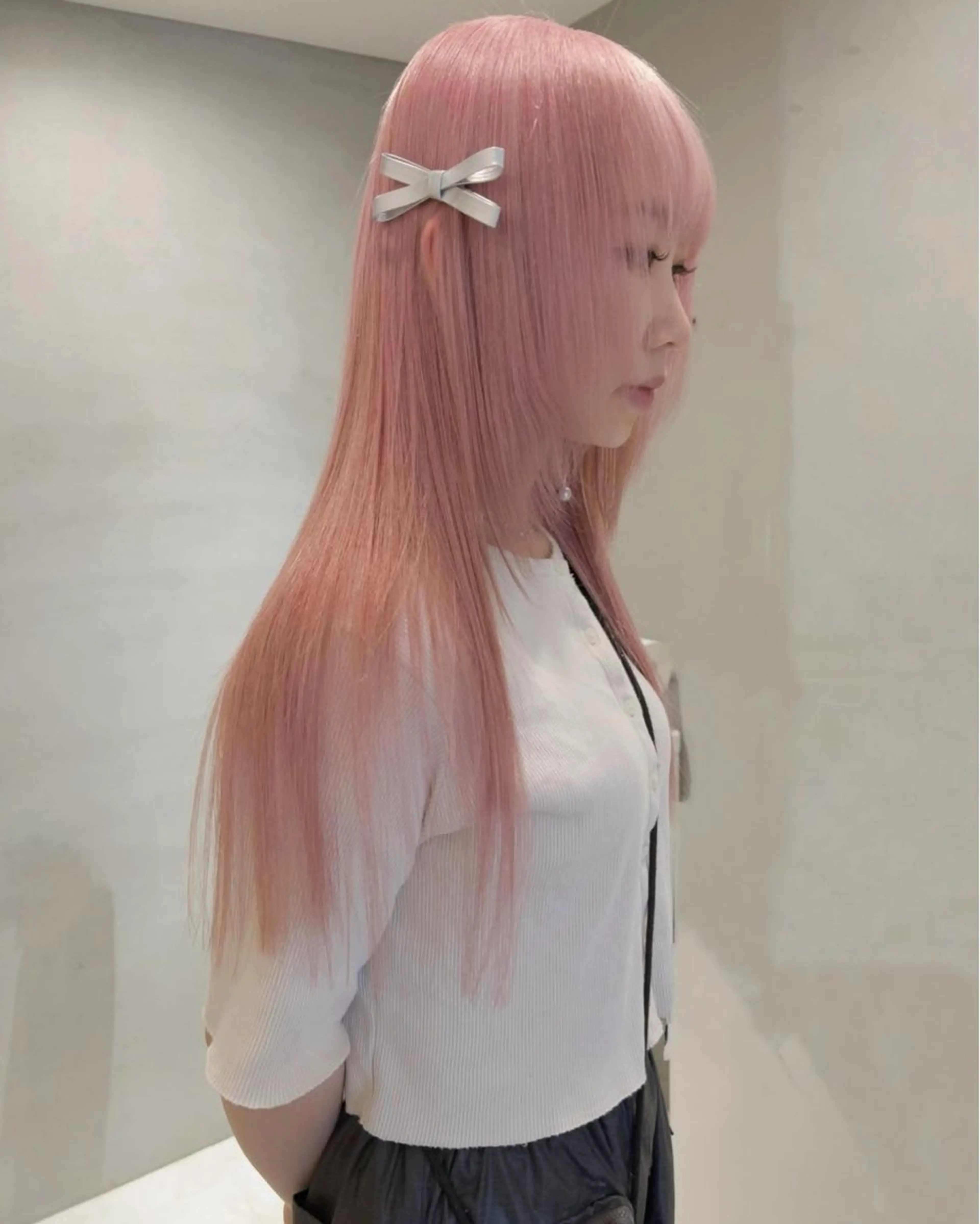 ロング カラー ピンクカラー ヘアカラー PELE 梅田 ANNEX 大阪梅田茶屋町店 ダブルカラー/ブリーチ/ハイトーン【ペレ】所属・梅田/ハイトーン/ Juriのヘアスタイル