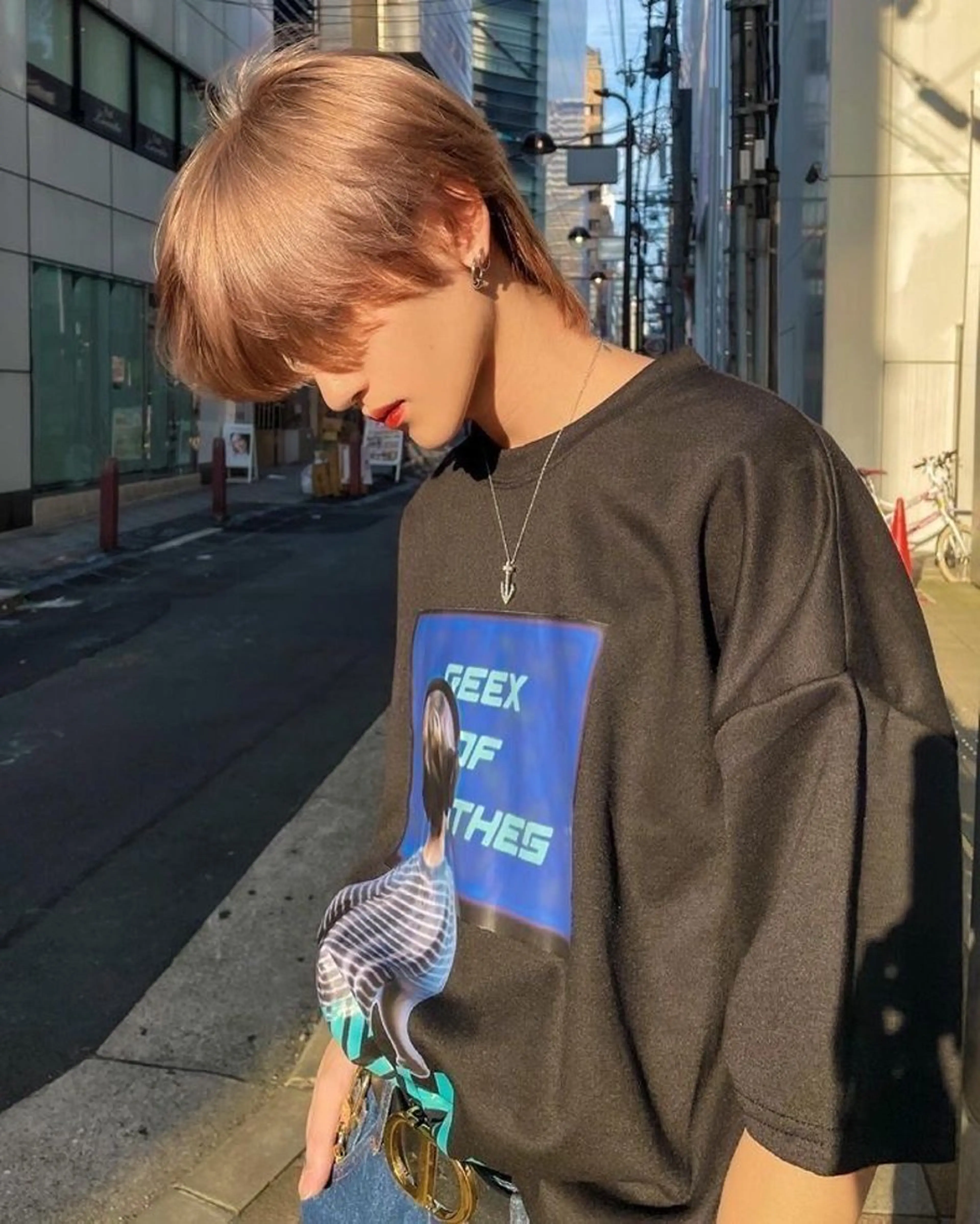 メンズ レイヤーカット/ 酸性ストレート梅田のヘアスタイル