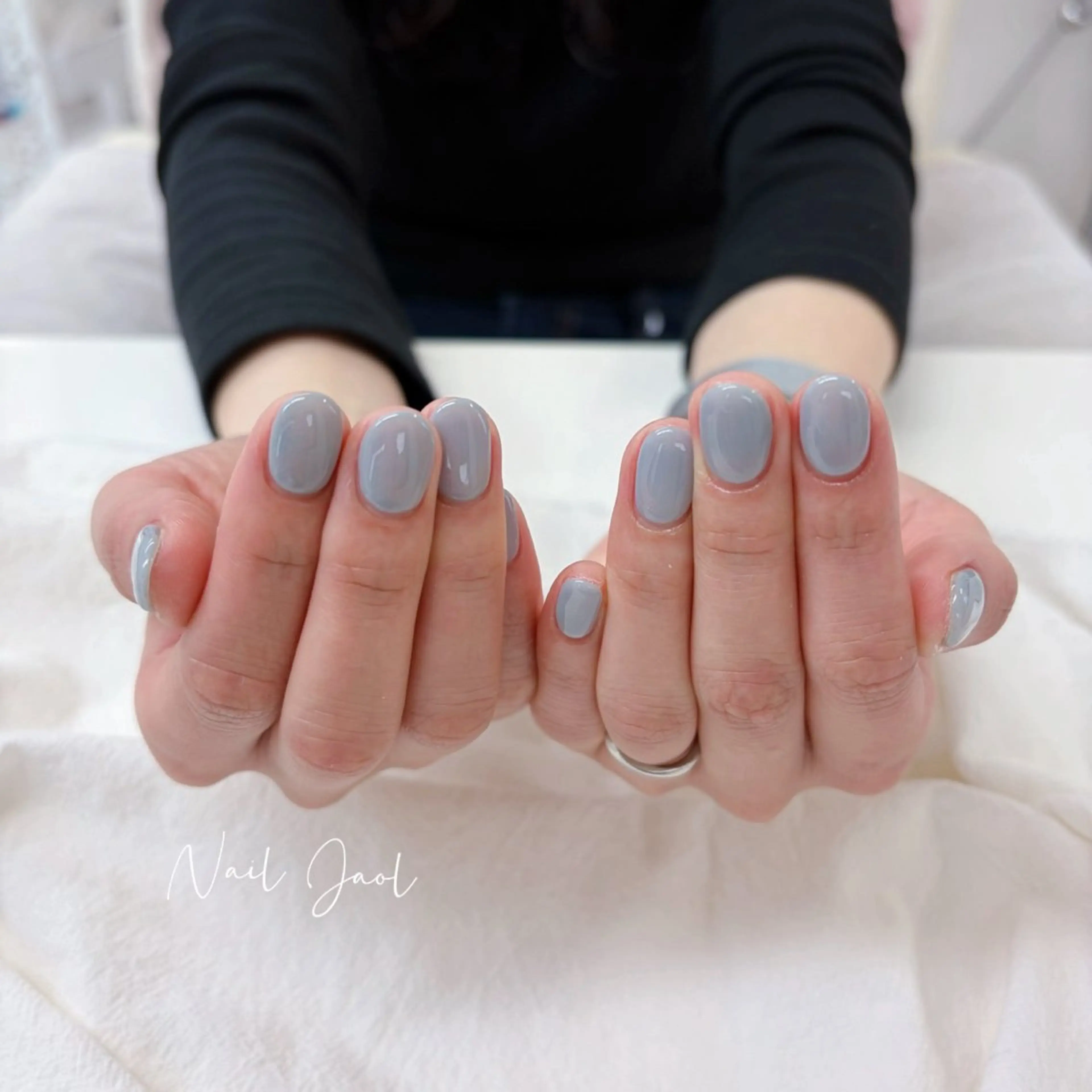 ショート 韓国風ヘア ハンドネイル ネイルJaol 池袋のネイルデザイン