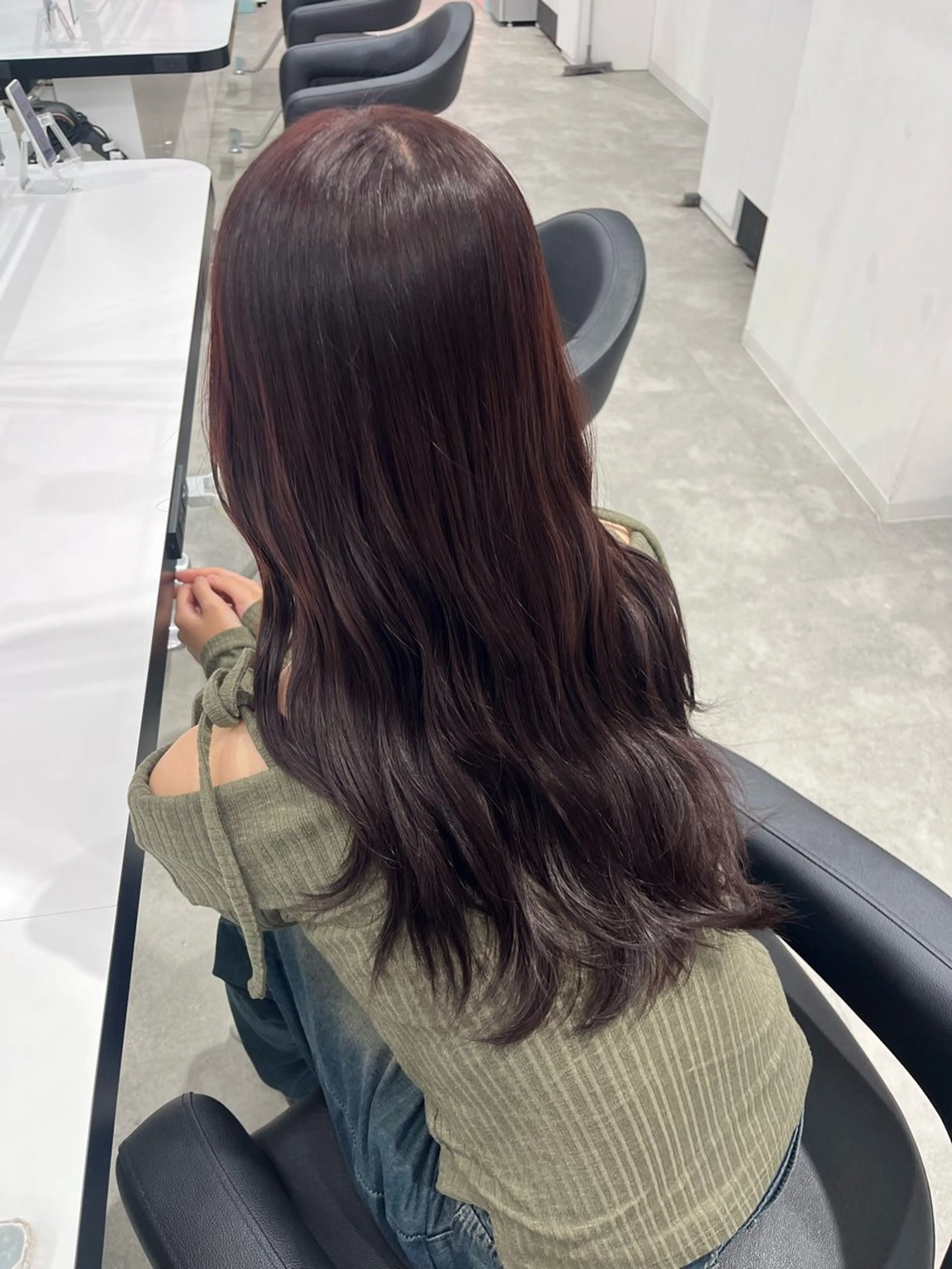 ロング カラー みう/仙台/暖色/ 艶髪/顔周りカット/のヘアスタイル