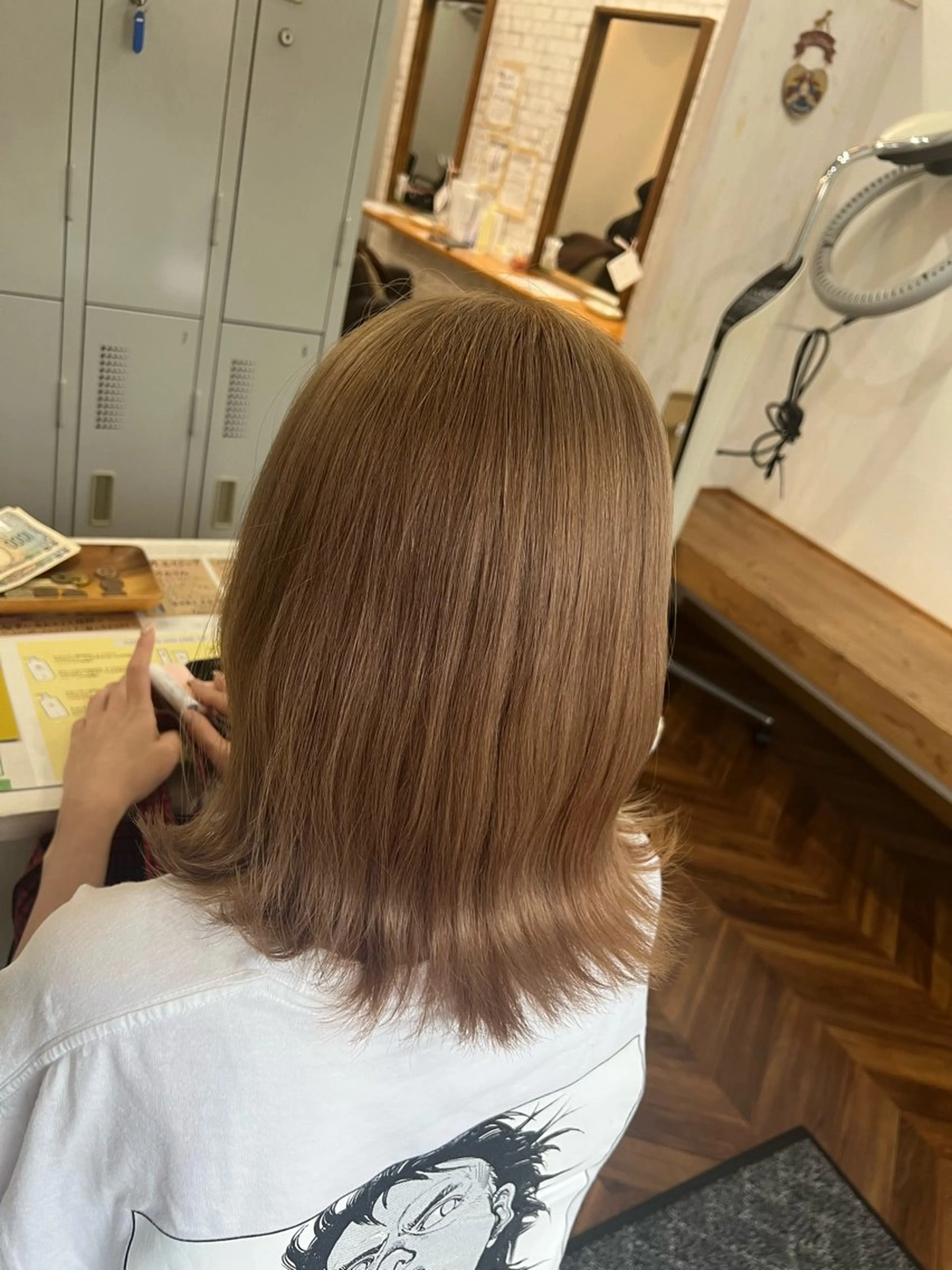 ミディアム ヘアカラー 谷川 一貴のヘアスタイル