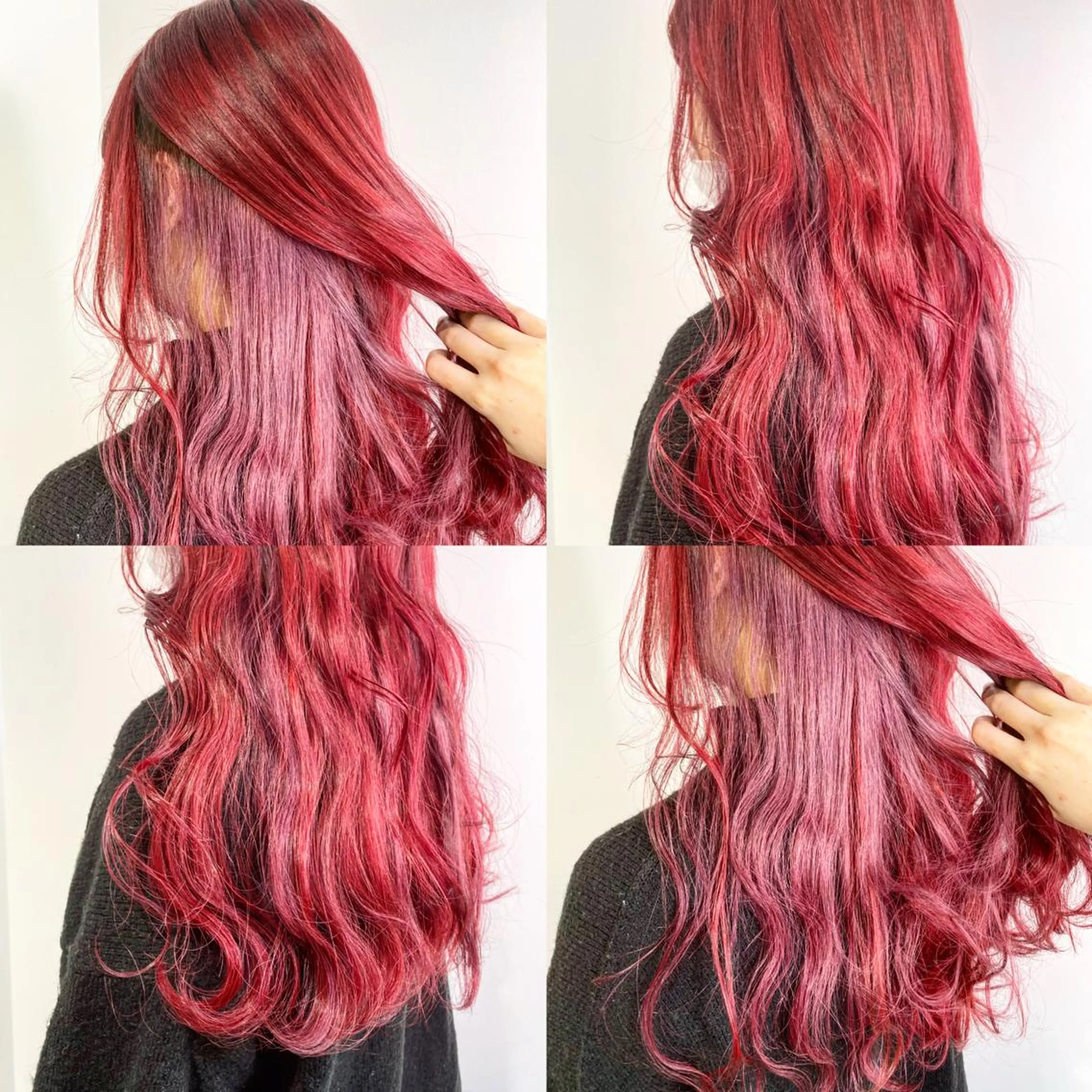 ロング カラー ピンクカラー レッドカラー Geniee Horie🍙RINのその他イメージ