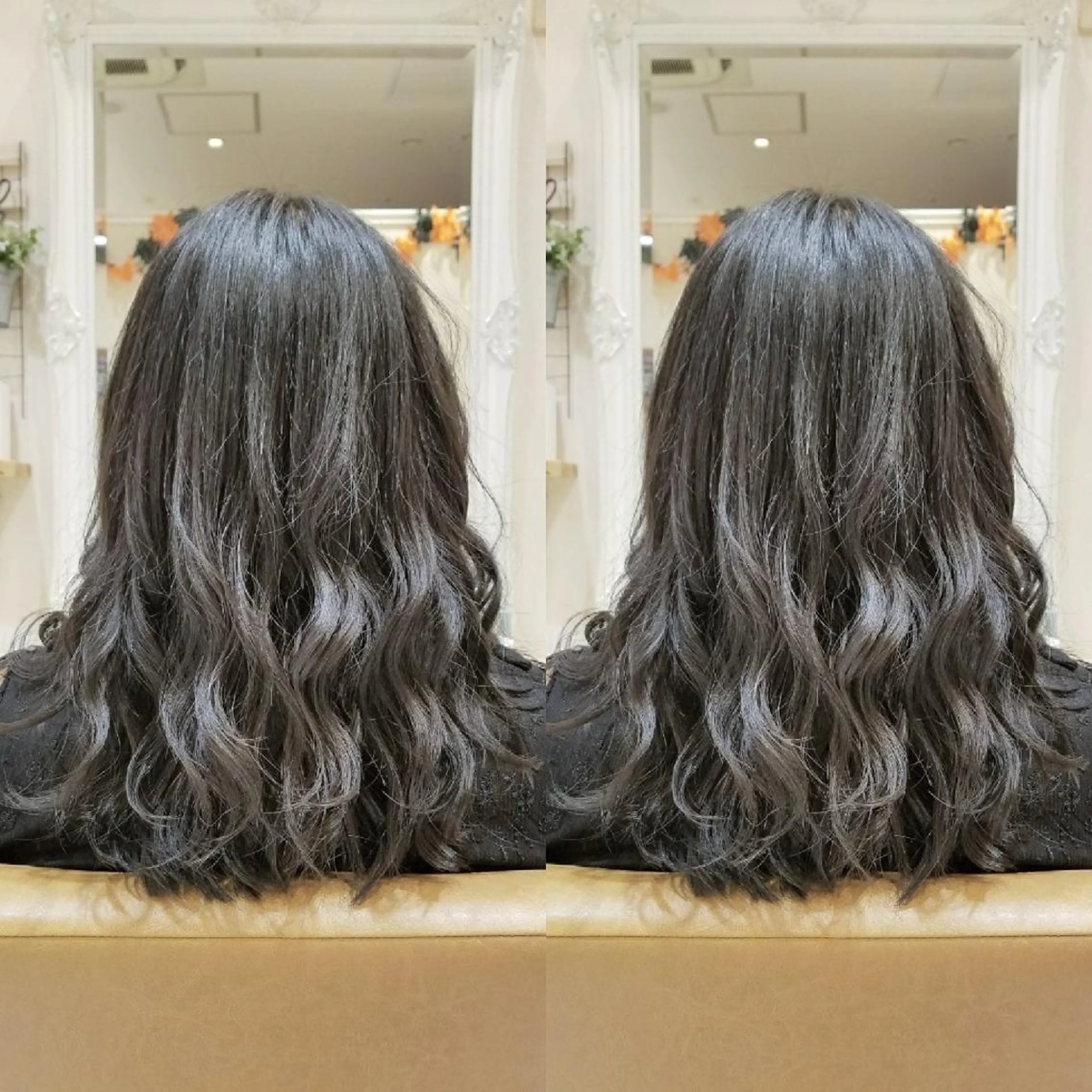 セミロング カラー グレージュ アイスグレージュ ブリーチ・ハイトーン 特化🎉内山のヘアスタイル