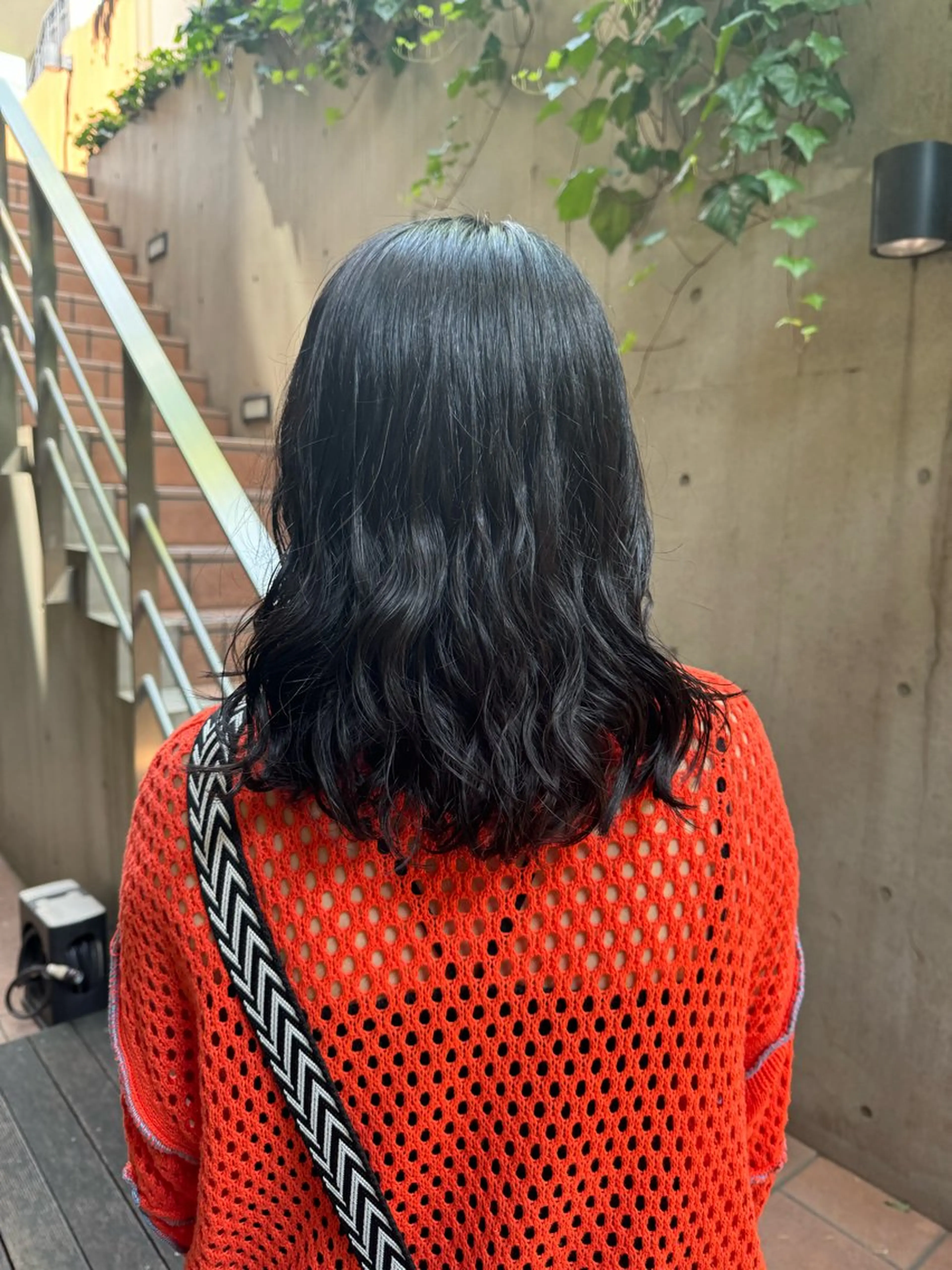 セミロング カット パーマ 大人可愛い♡コテ巻き パーマ🌼杉田 萌恵のヘアスタイル