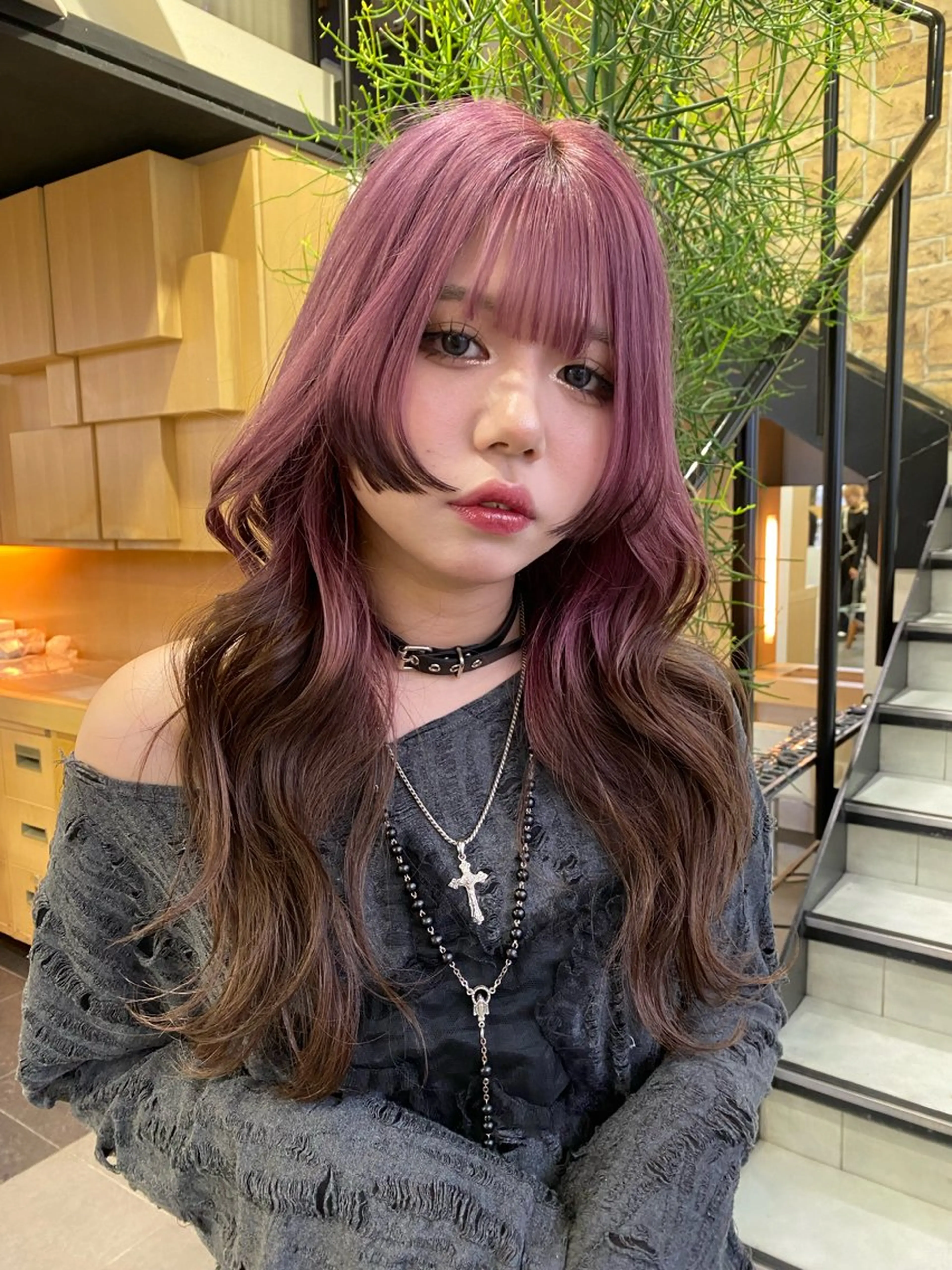 ロング ヘアカラー fameu / hinaのヘアスタイル
