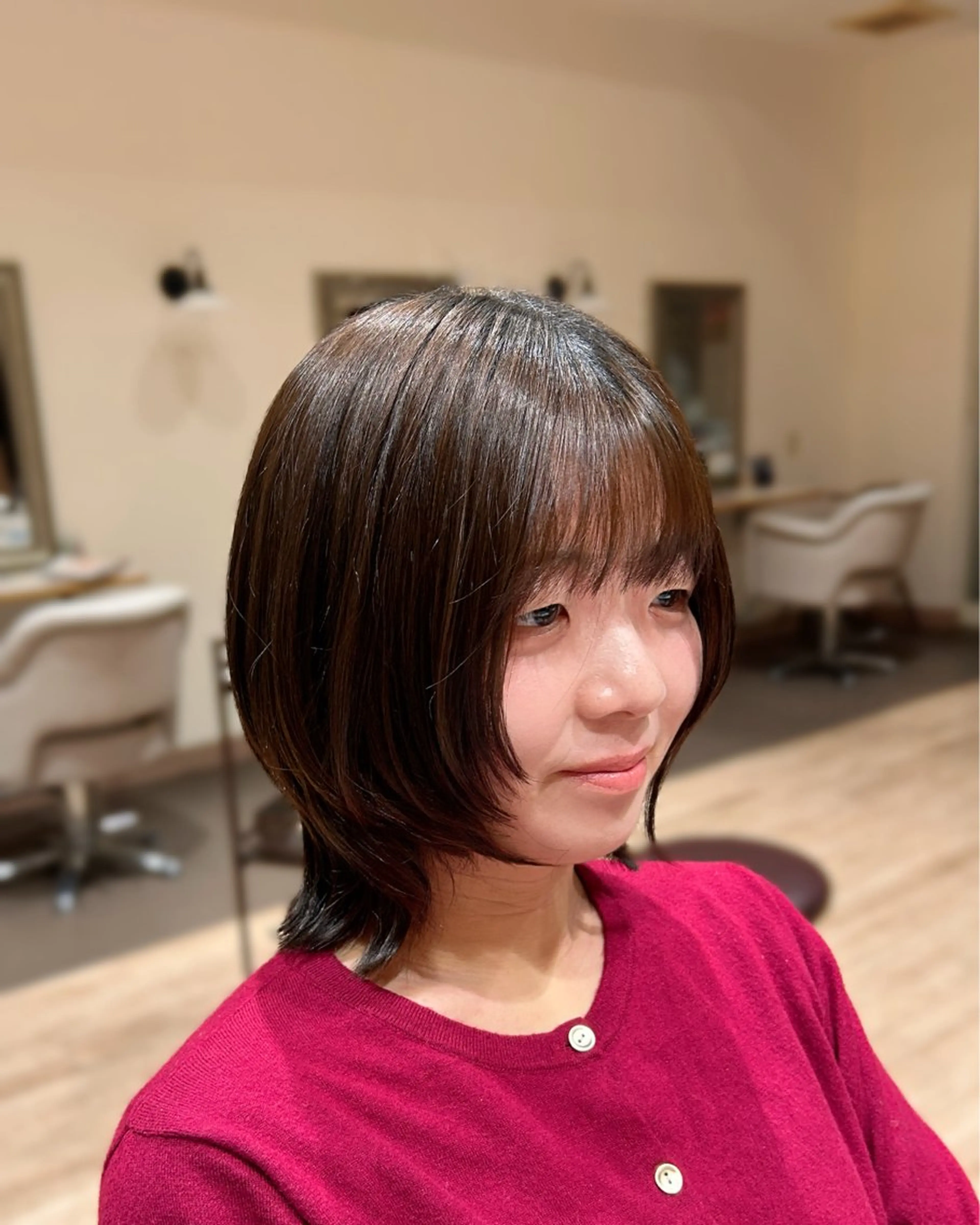 ミディアム 小島 瑚白のヘアスタイル