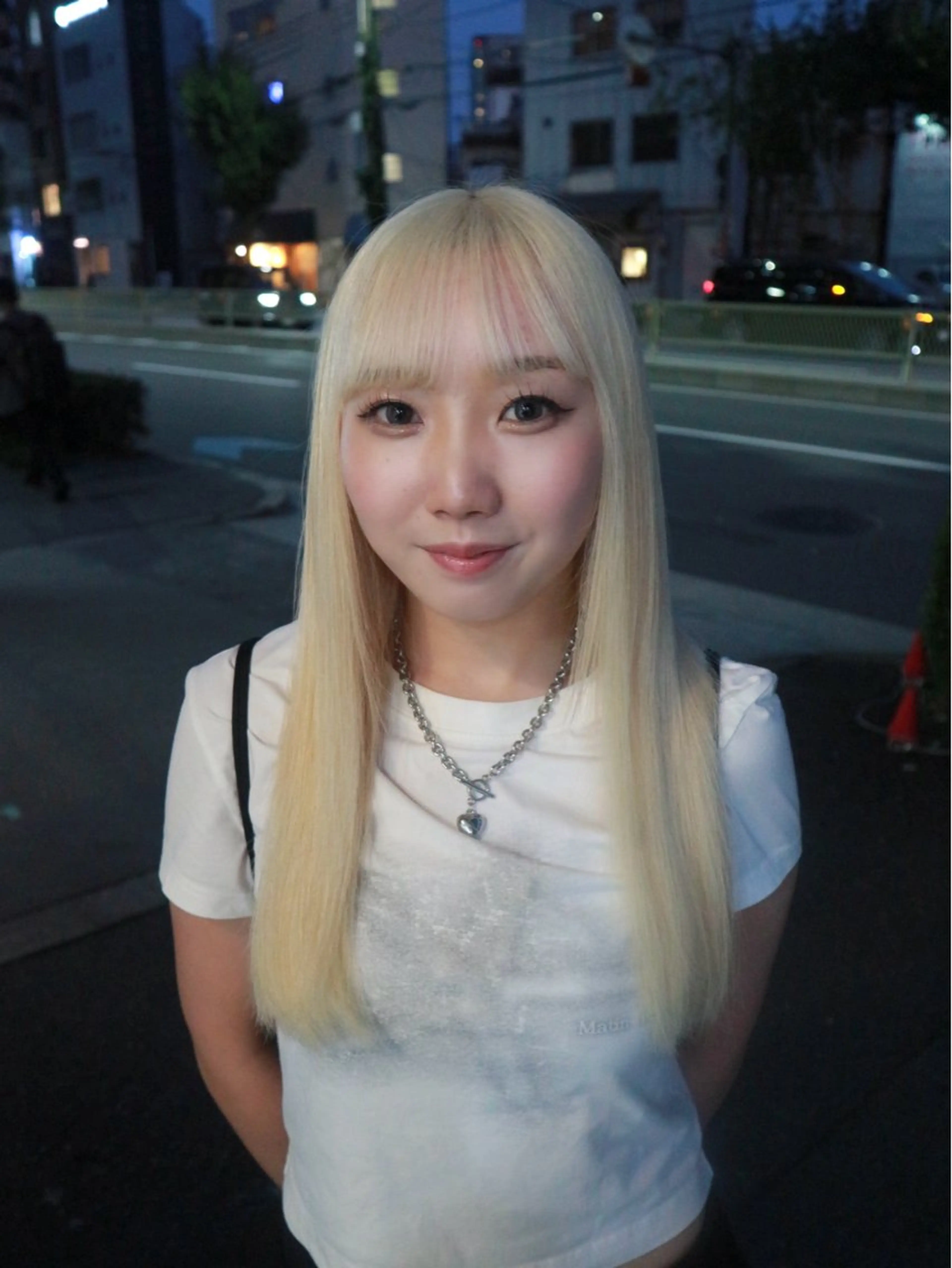 ロング ヘアカラー ハイトーン/メンズ/ デザイン/梅田/ミユのヘアスタイル