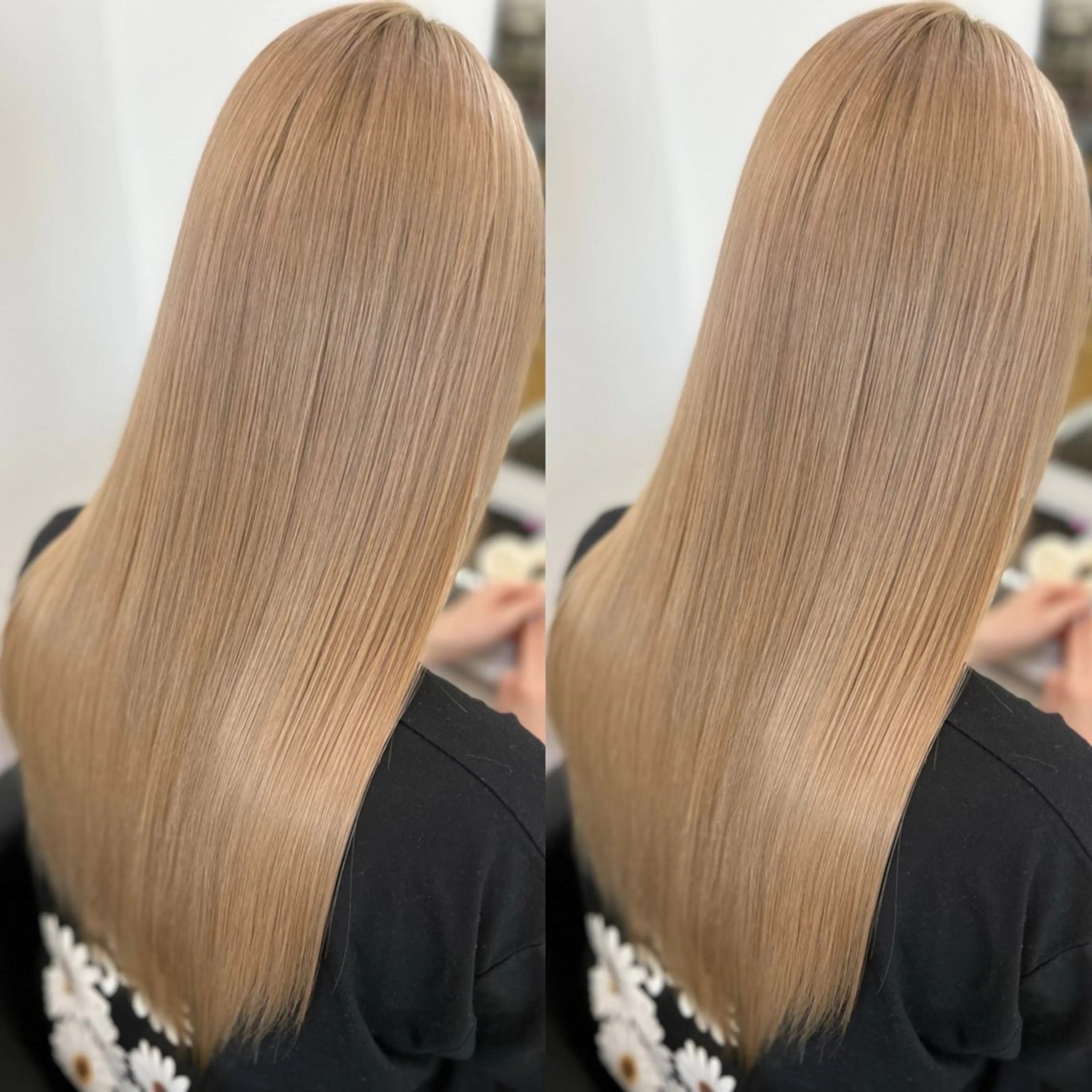 セミロング カット トリートメント 前髪カット無料🎉 髪質改善✨影山湧市のヘアスタイル