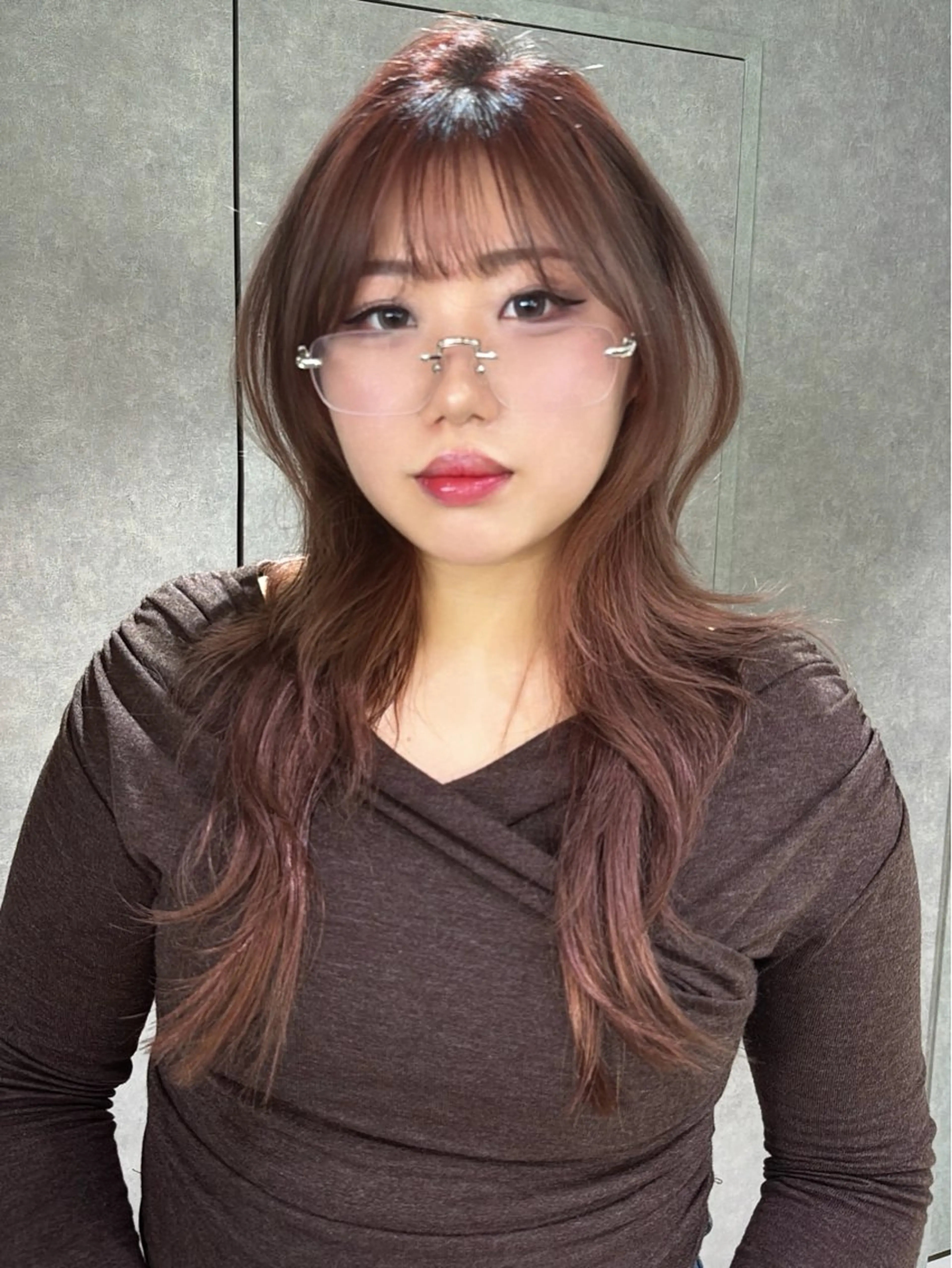 ロング yu-kaハッシュ カット/韓国レイヤーのヘアスタイル