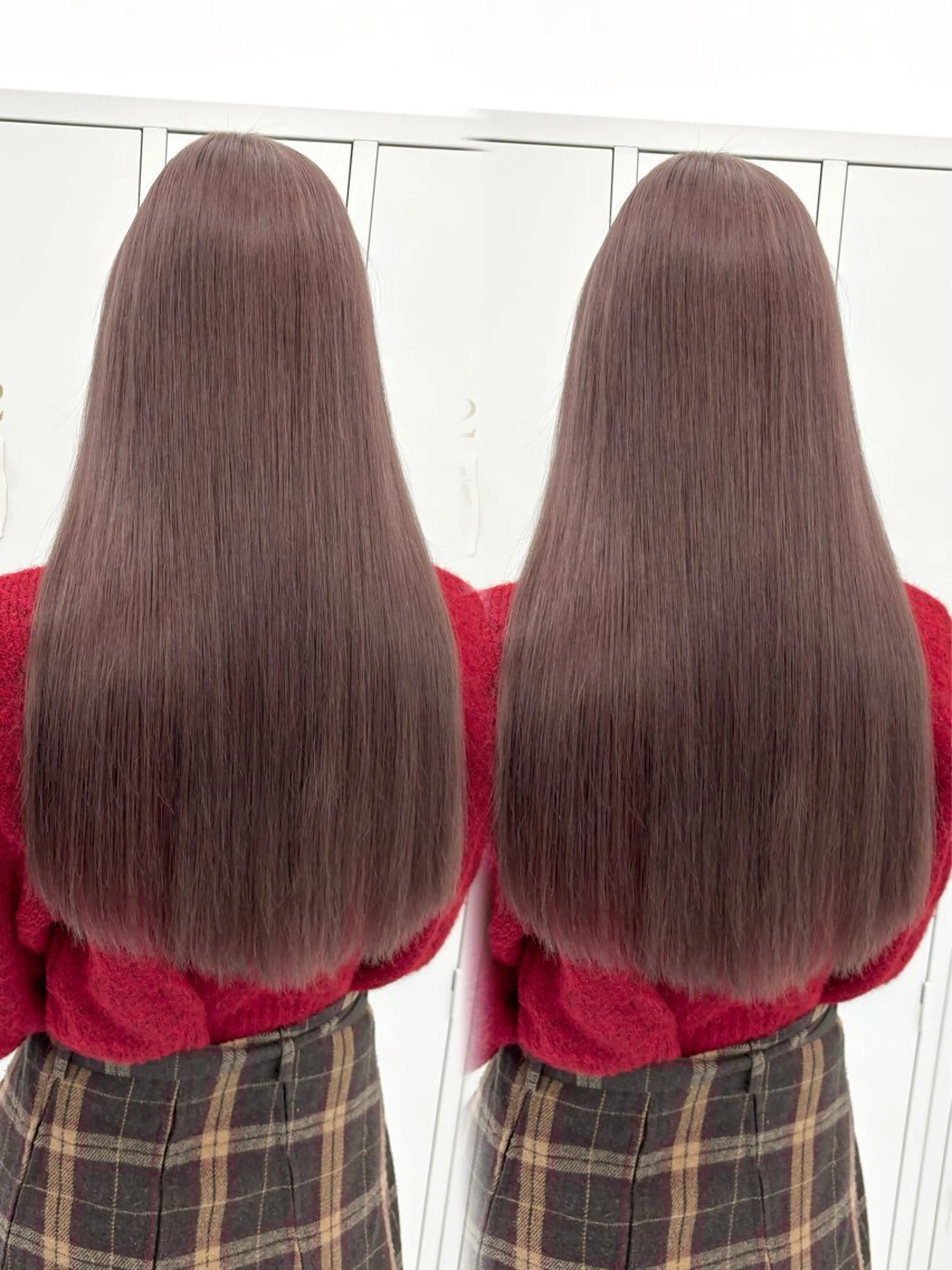 ロング カラー 透明感カラー グレージュ ミルクティーグレージュ トリートメント カット ヘアカラー トリートメント 盛れる顔周り🤍渋谷 Risa🎀のヘアスタイル