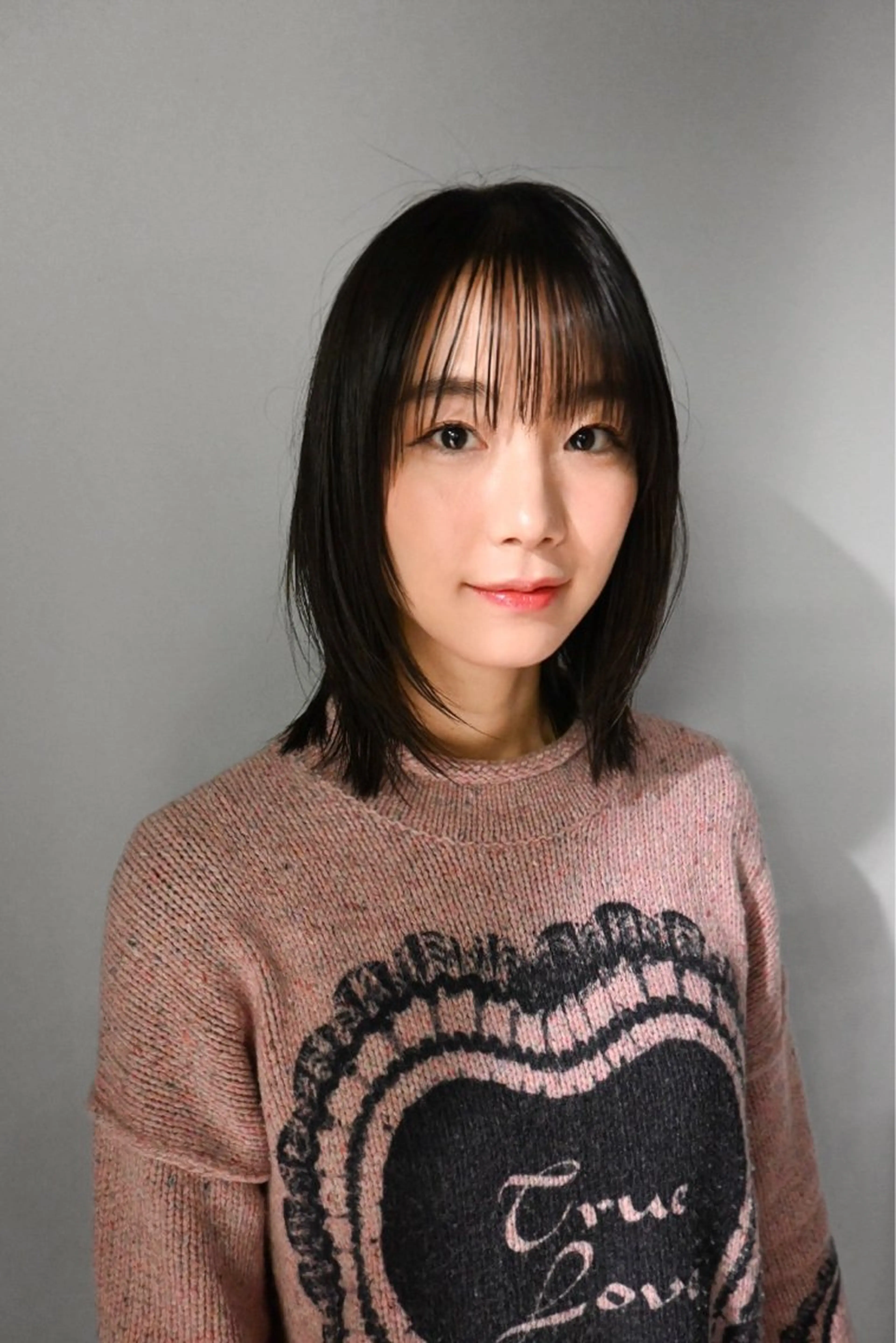 ミディアム レイヤーカット 小顔矯正/レイヤー 透明感カラー✨生真のヘアスタイル