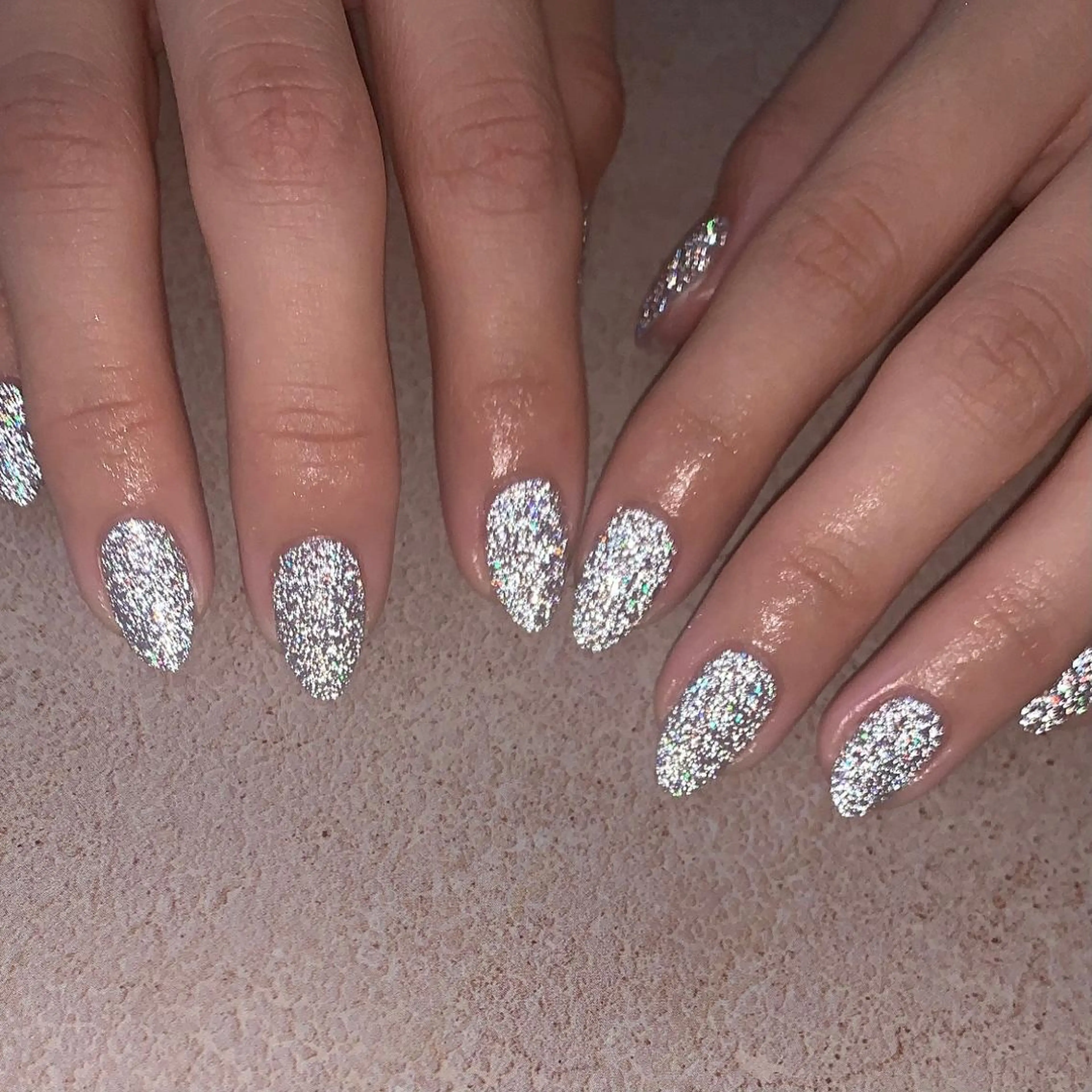 ネイル フラッシュネイル キラキラネイル ラメ(グリッター) ハンドネイル nail salon -Lien-所属・nailsalon -Lien-のネイルデザイン