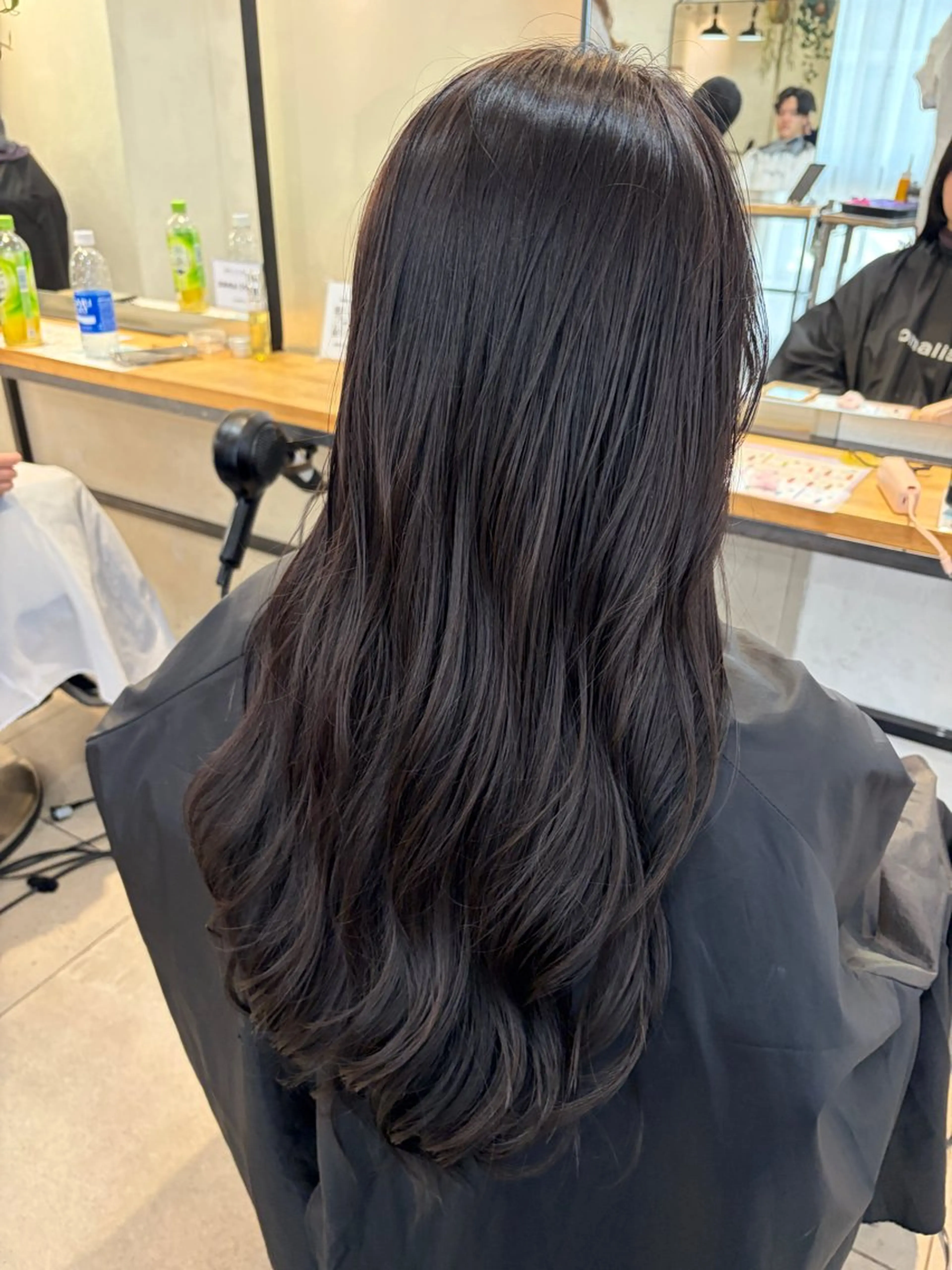 セミロング カラー 透明感カラー グレージュ カット ヘアカラー トリートメント 赤み消しカラー/ ナチュラル/トモキのヘアスタイル
