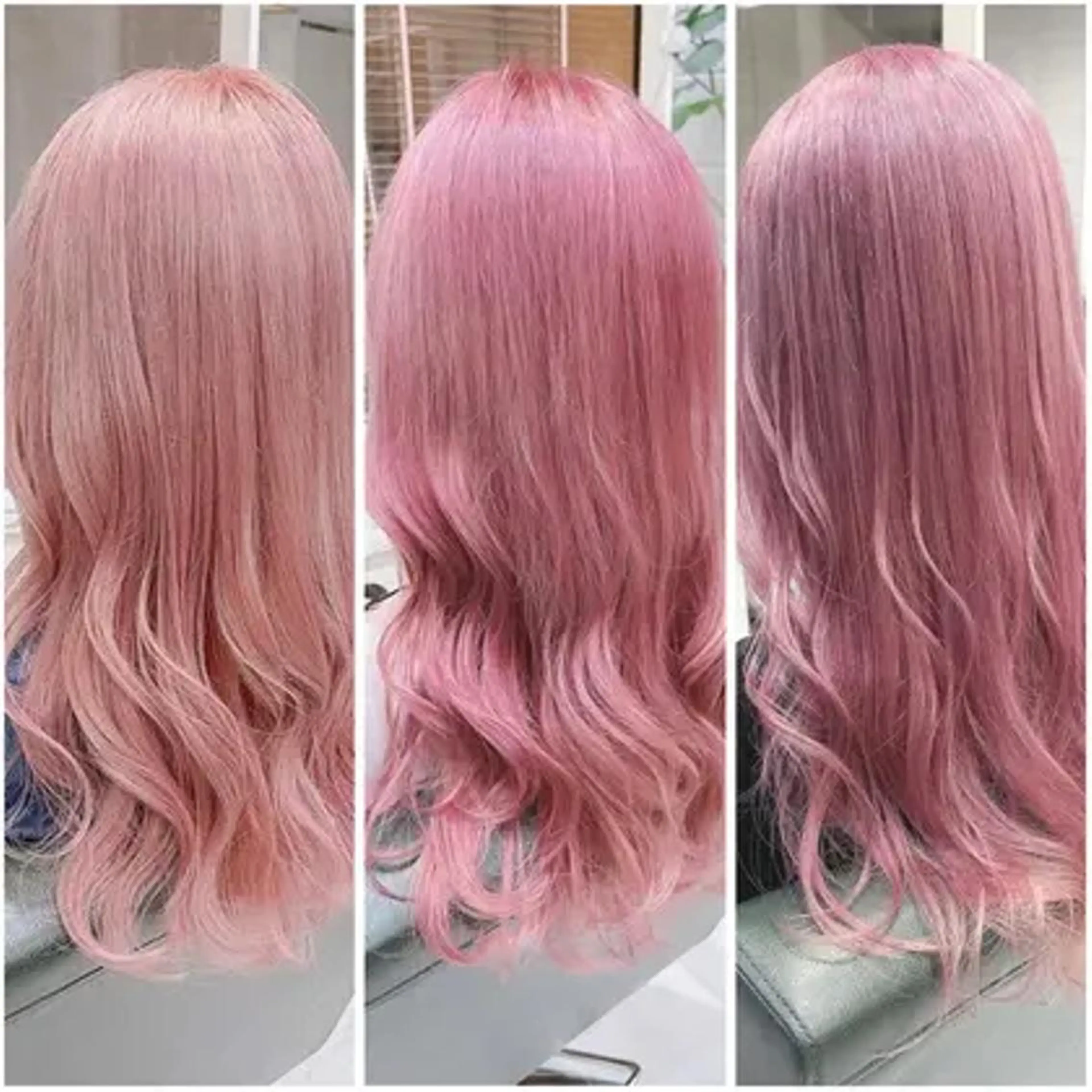 🫧🩷ピンク系ハイトーン🩷🫧ケアブリーチ2回+カラー+うる艶トリートメント〔ブリーチ2回込み〕の写真