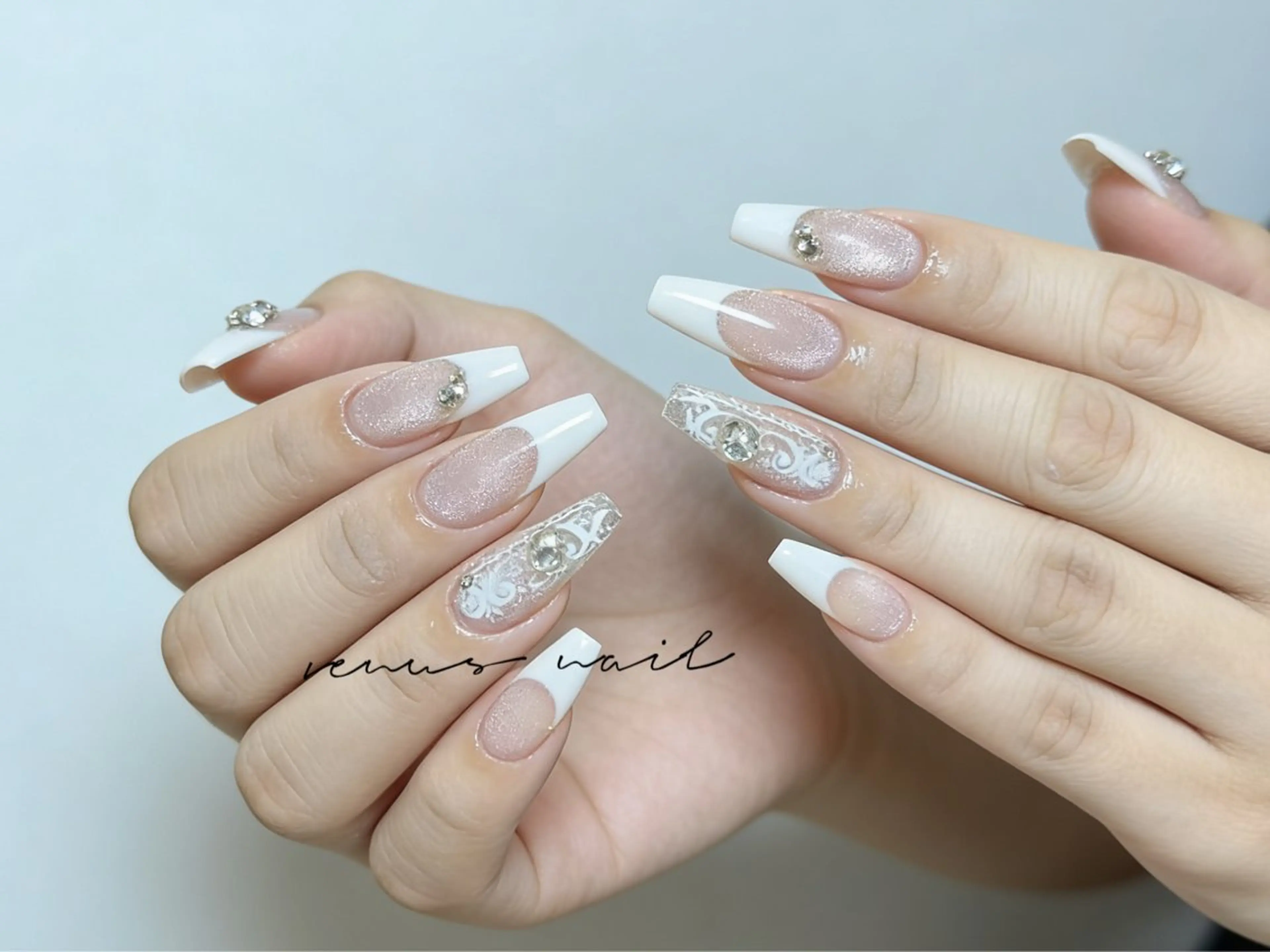 ネイル venus nail チップ長さ出し専門店のネイルデザイン