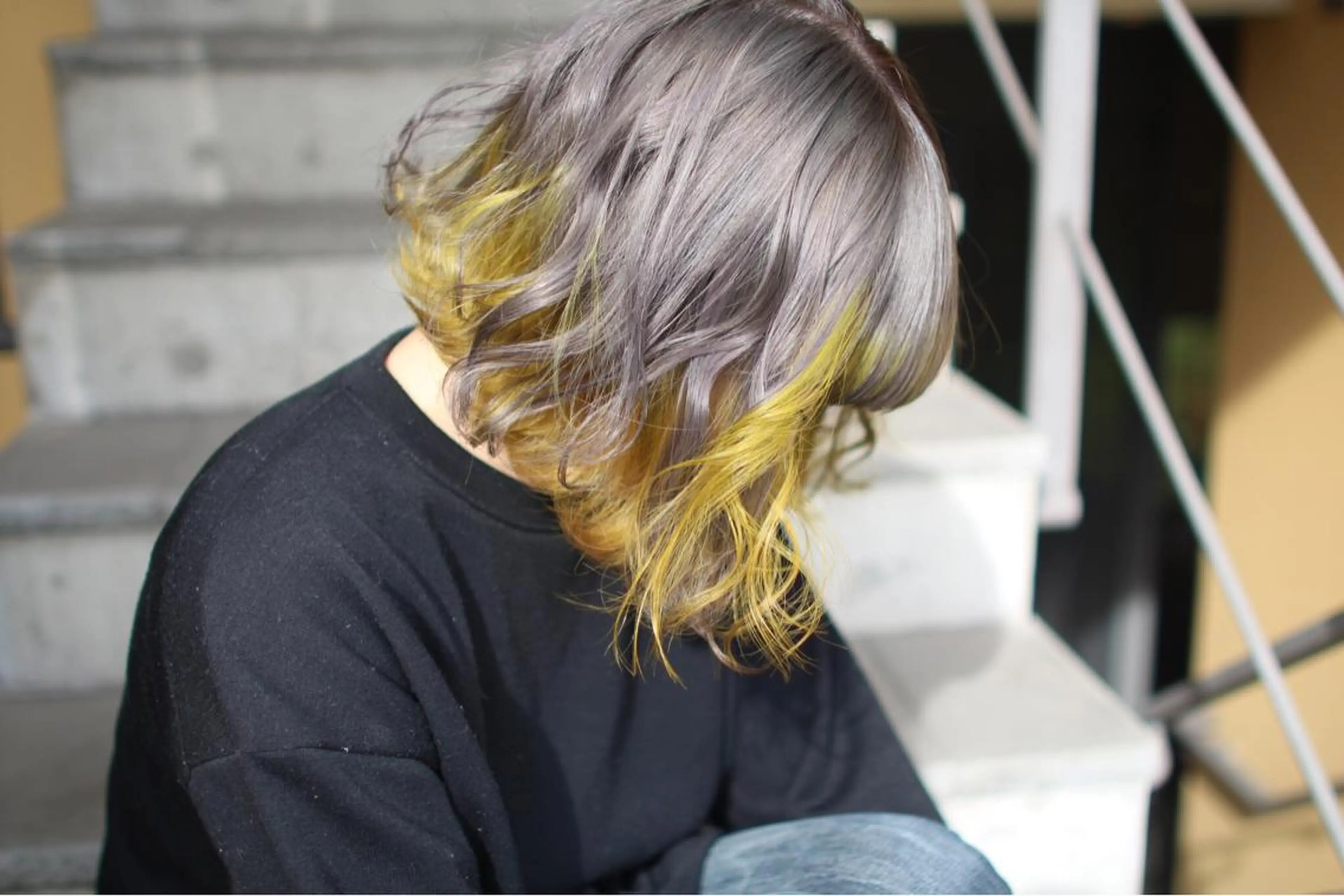 ミディアム カラー 堺 鳳 ママ美容師 yukariのヘアスタイル