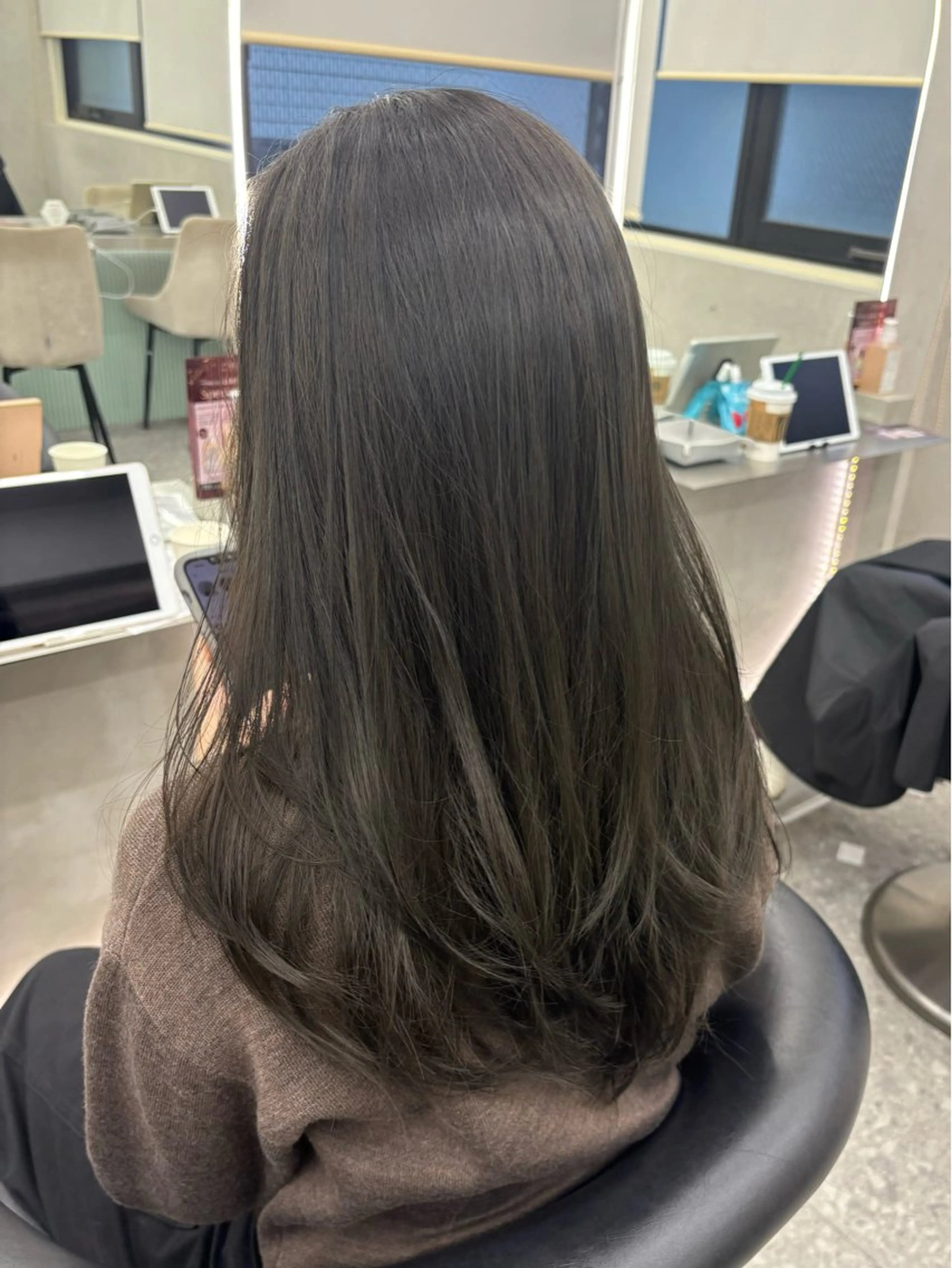 セミロング カラー ヘアアレンジ ヘアカラー トリートメント fumika🎀 ベージュのヘアスタイル