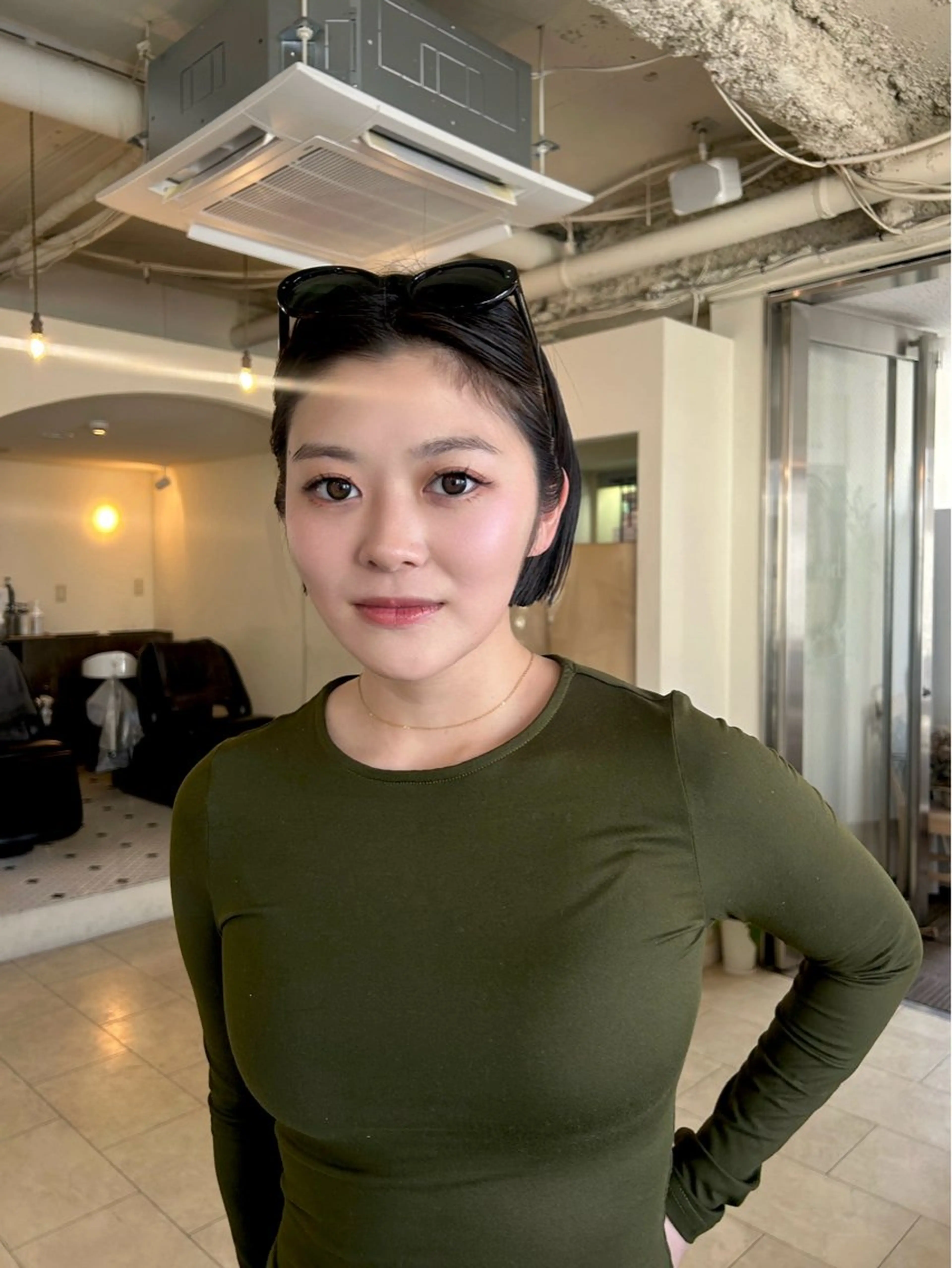 【minimo限定】🫧パツっと切りっぱなしボブカット+ワンカラーの写真