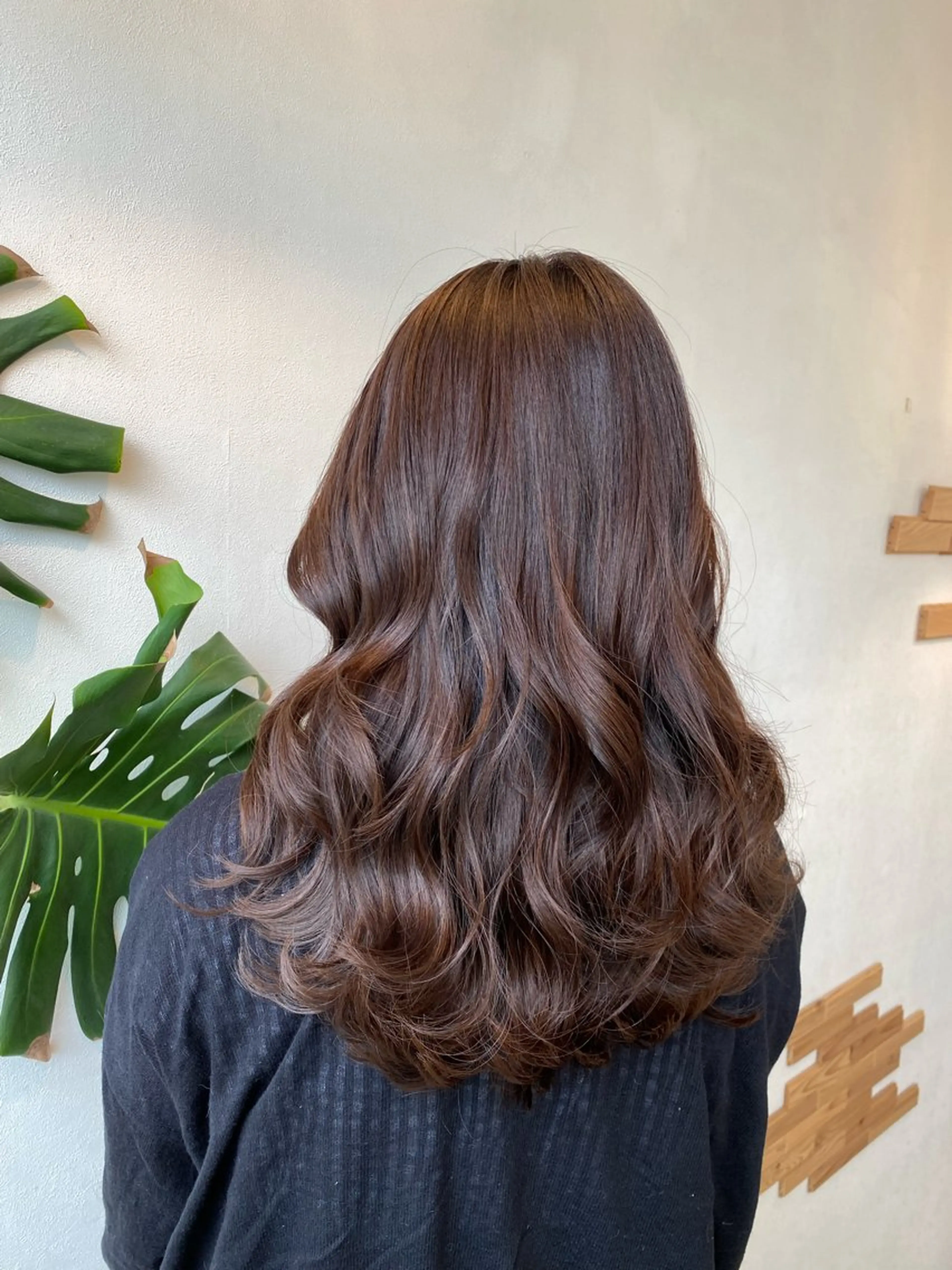 ロング カラー グレージュ ピンクカラー 韓国風ヘア レイヤーカット カット ヘアカラー トリートメント 統括マネージャー/ 髪のドクター/前原悟のヘアスタイル