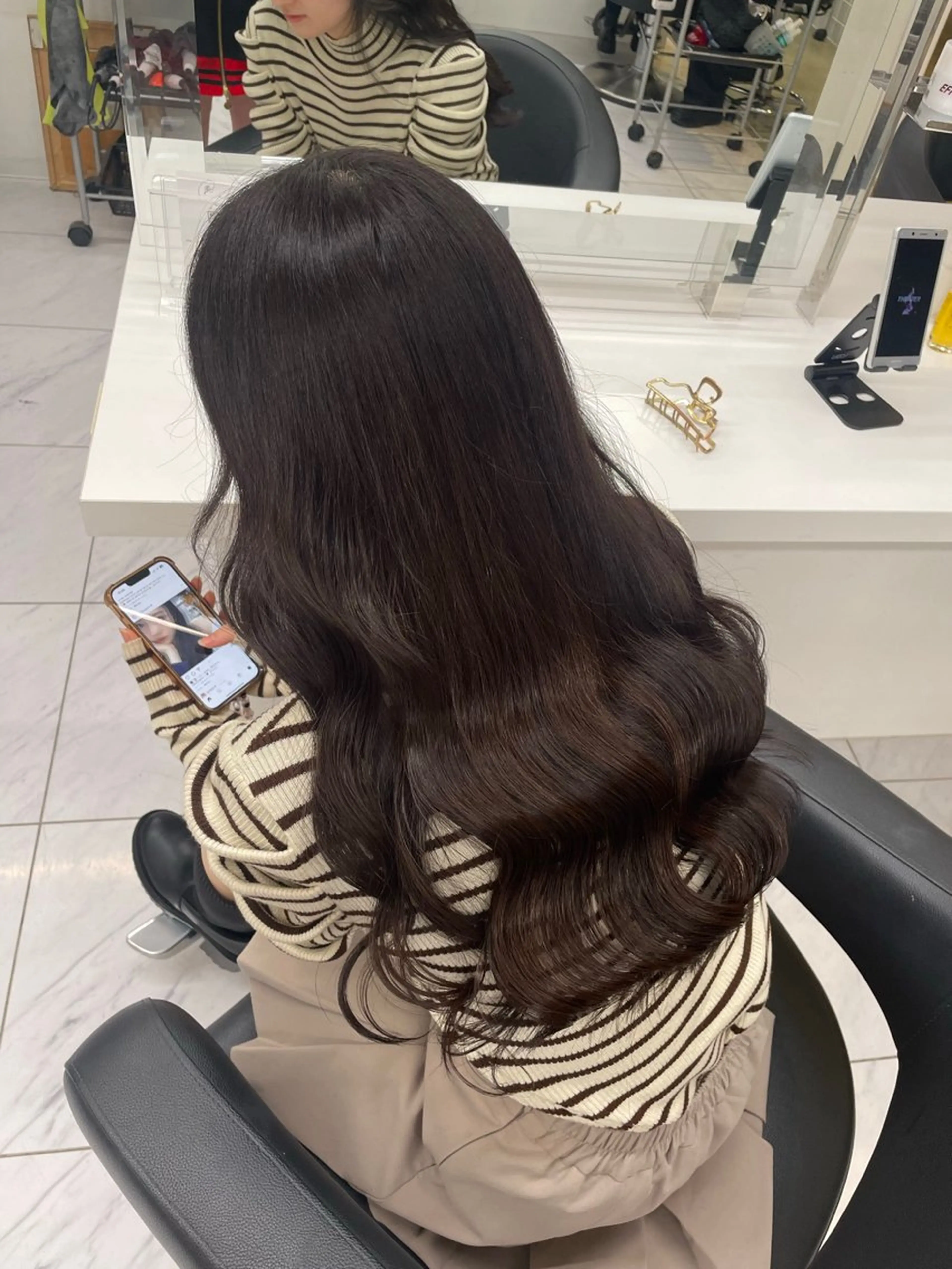 ロング カラー ヘアアレンジ ヘアカラー トリートメント ヘアセット 💗横浜美容室 💗HARUNAのヘアスタイル