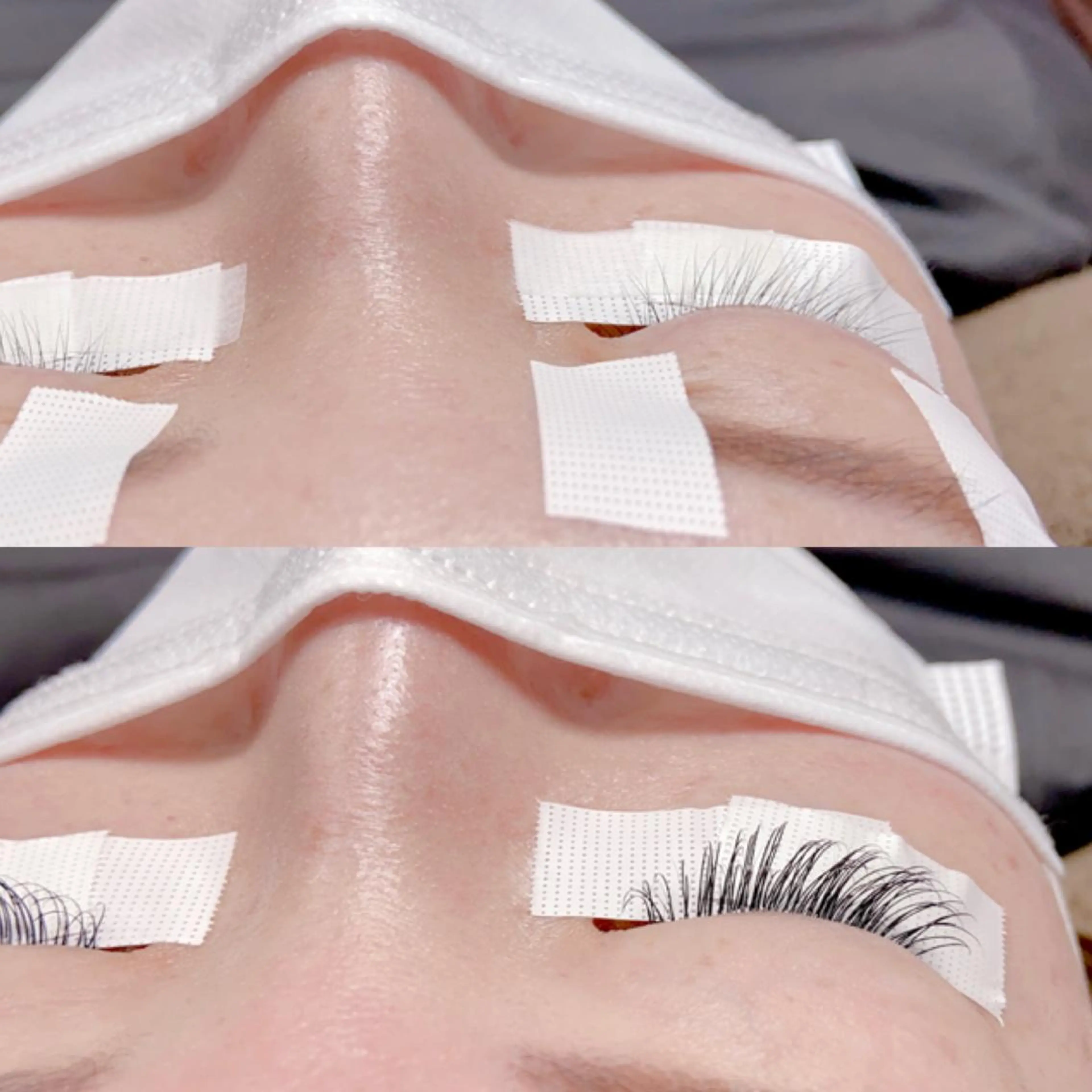 マツエク・マツパ Dカール フラットラッシュ マツエク LASHIQ南堀江 奥優美のマツエク・マツパデザイン