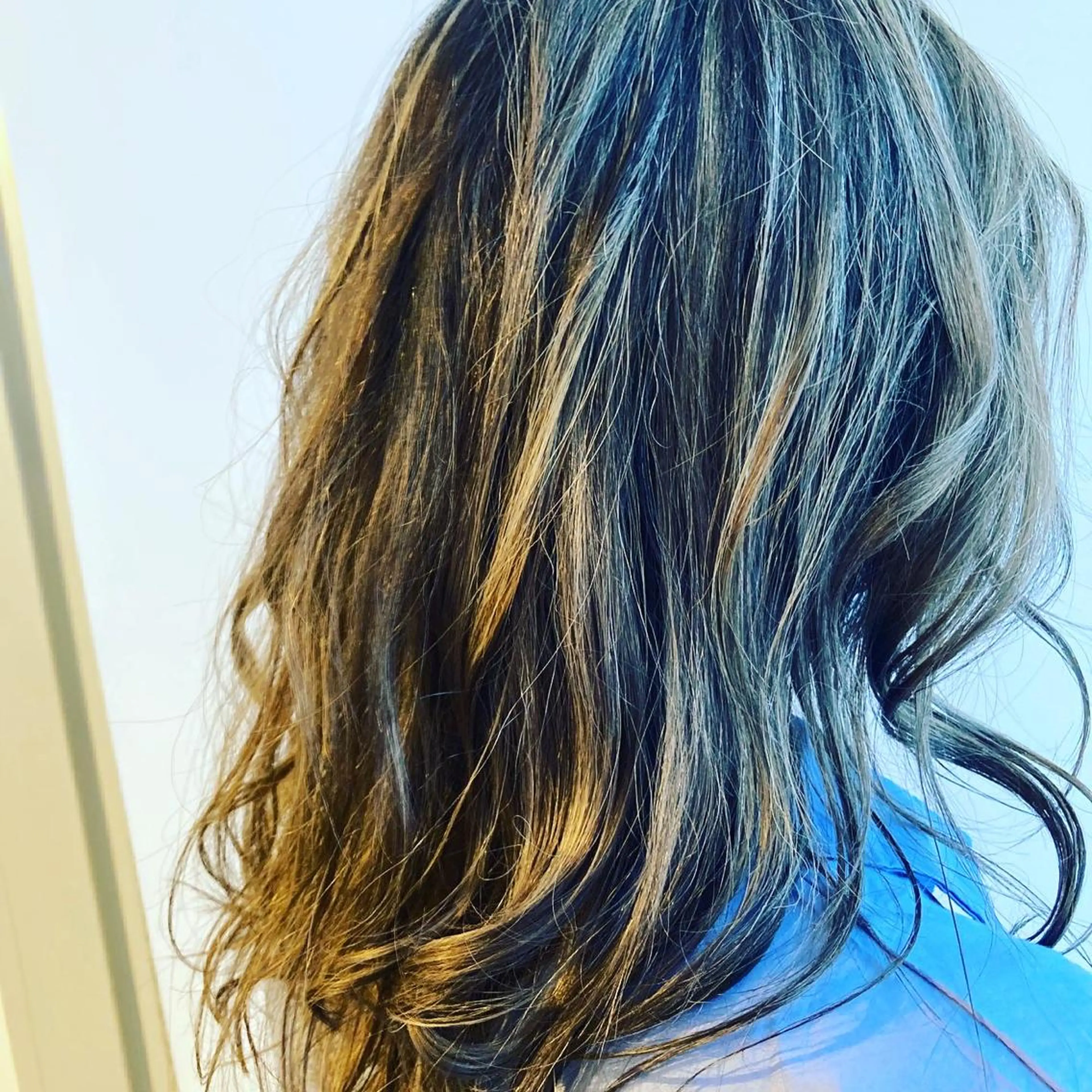 セミロング カラー ハイライトカラー ハイライト NAGONSTYLE 高塩知輝のヘアスタイル