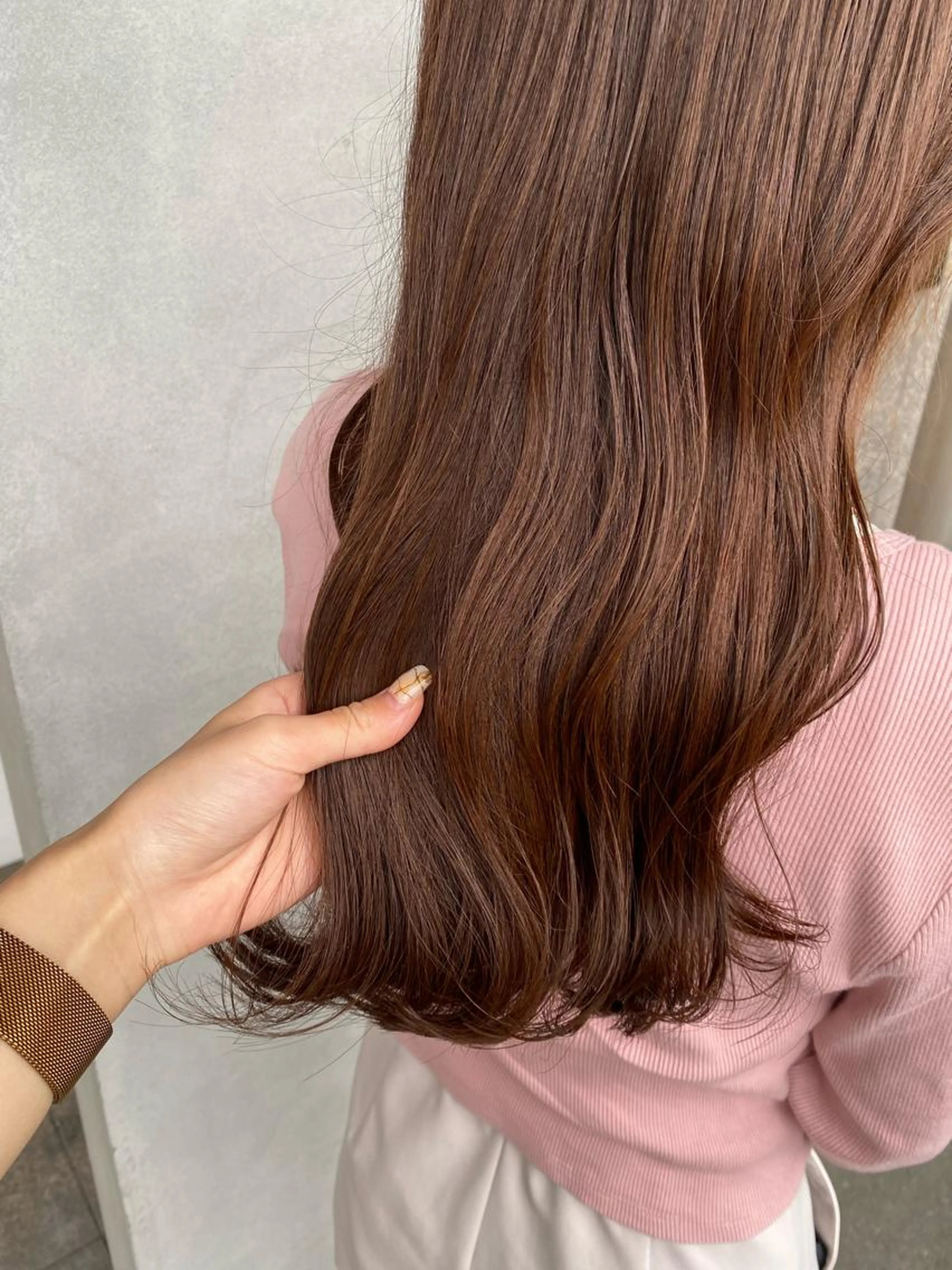 前髪カット＋全体カラー 🫧🌷の写真