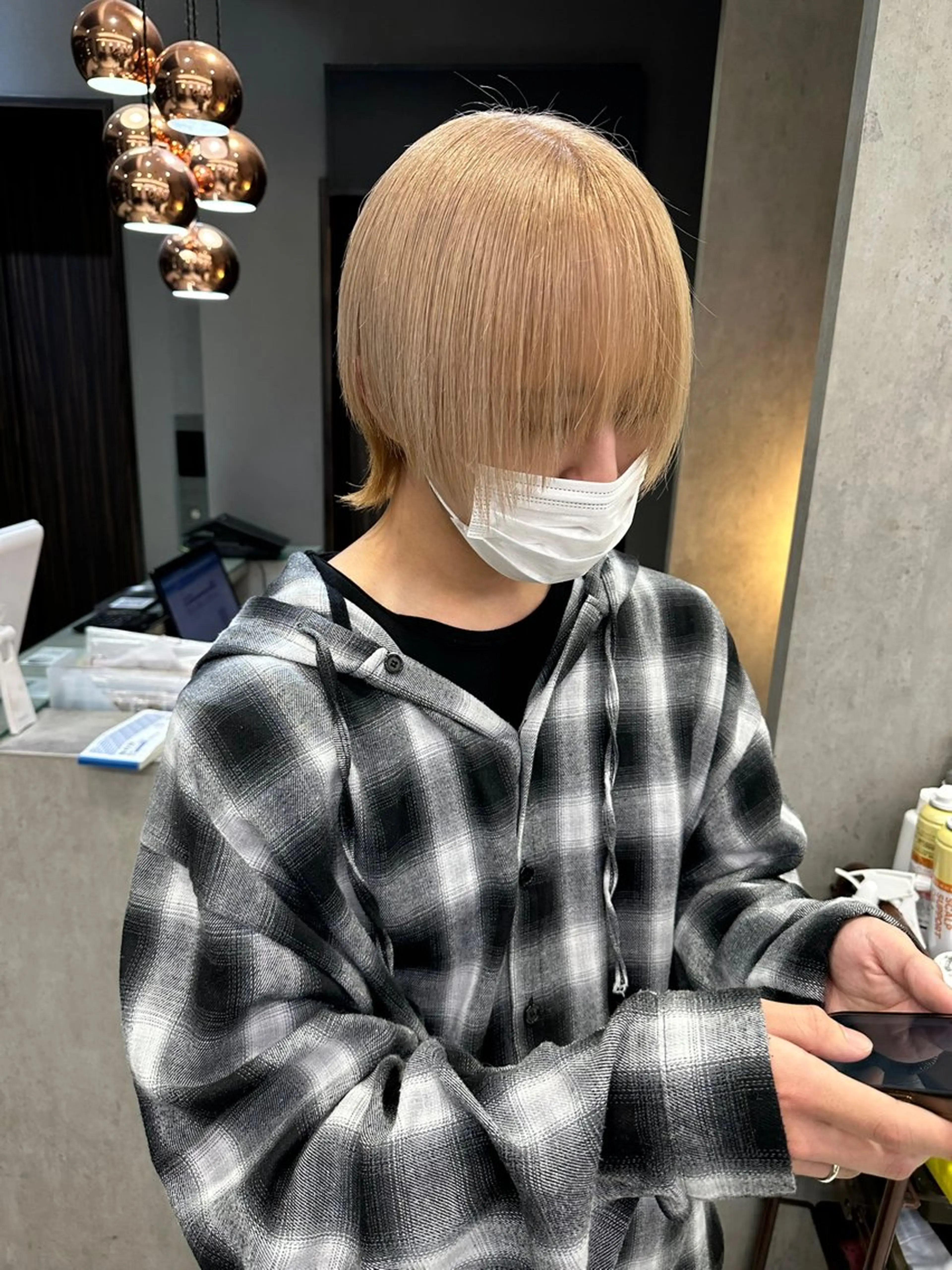 ショート カラー メンズ AYAKASA 暖色カラー/レイヤーのヘアスタイル