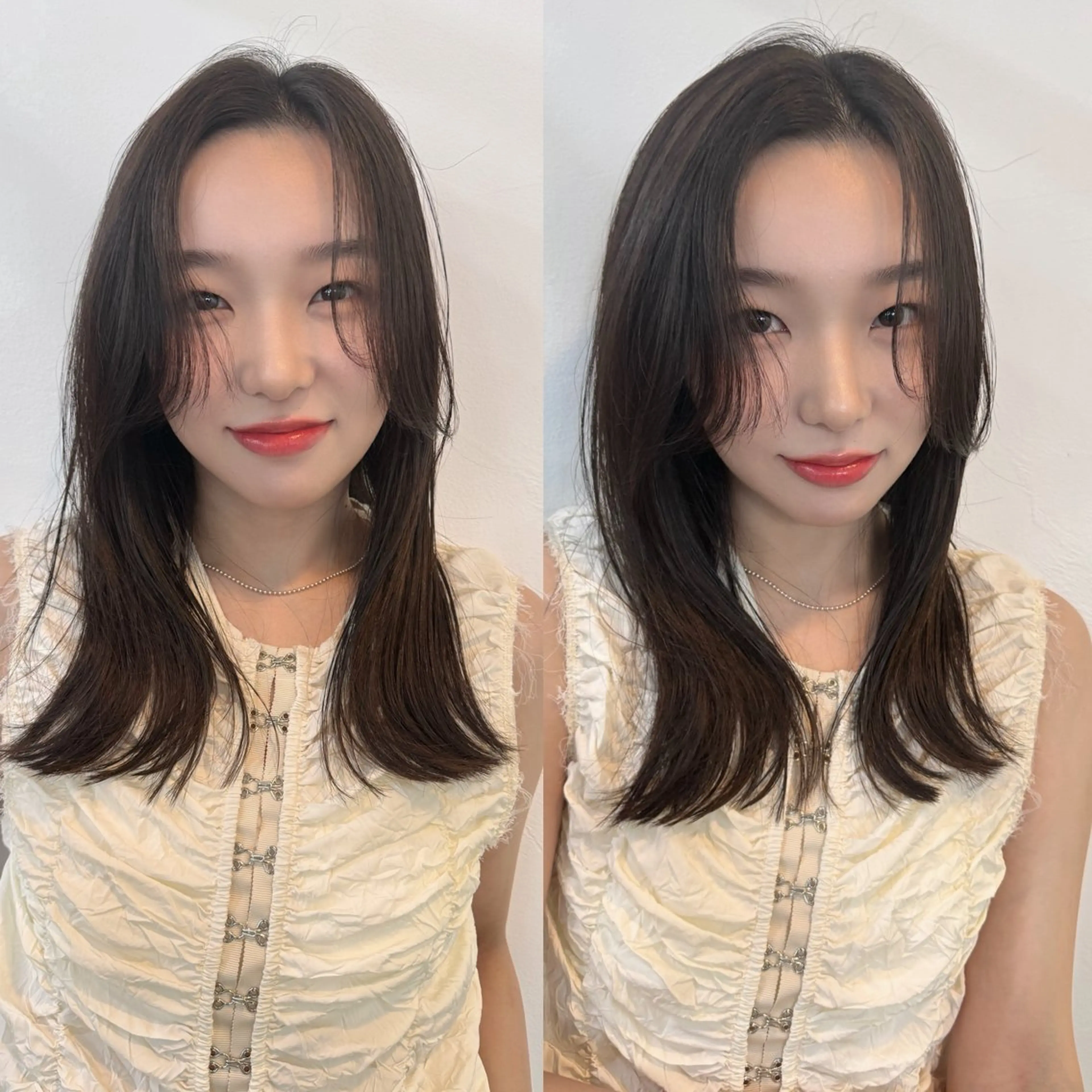 前髪カット＋透明感カラー（ブリーチ毛対応不可）の写真