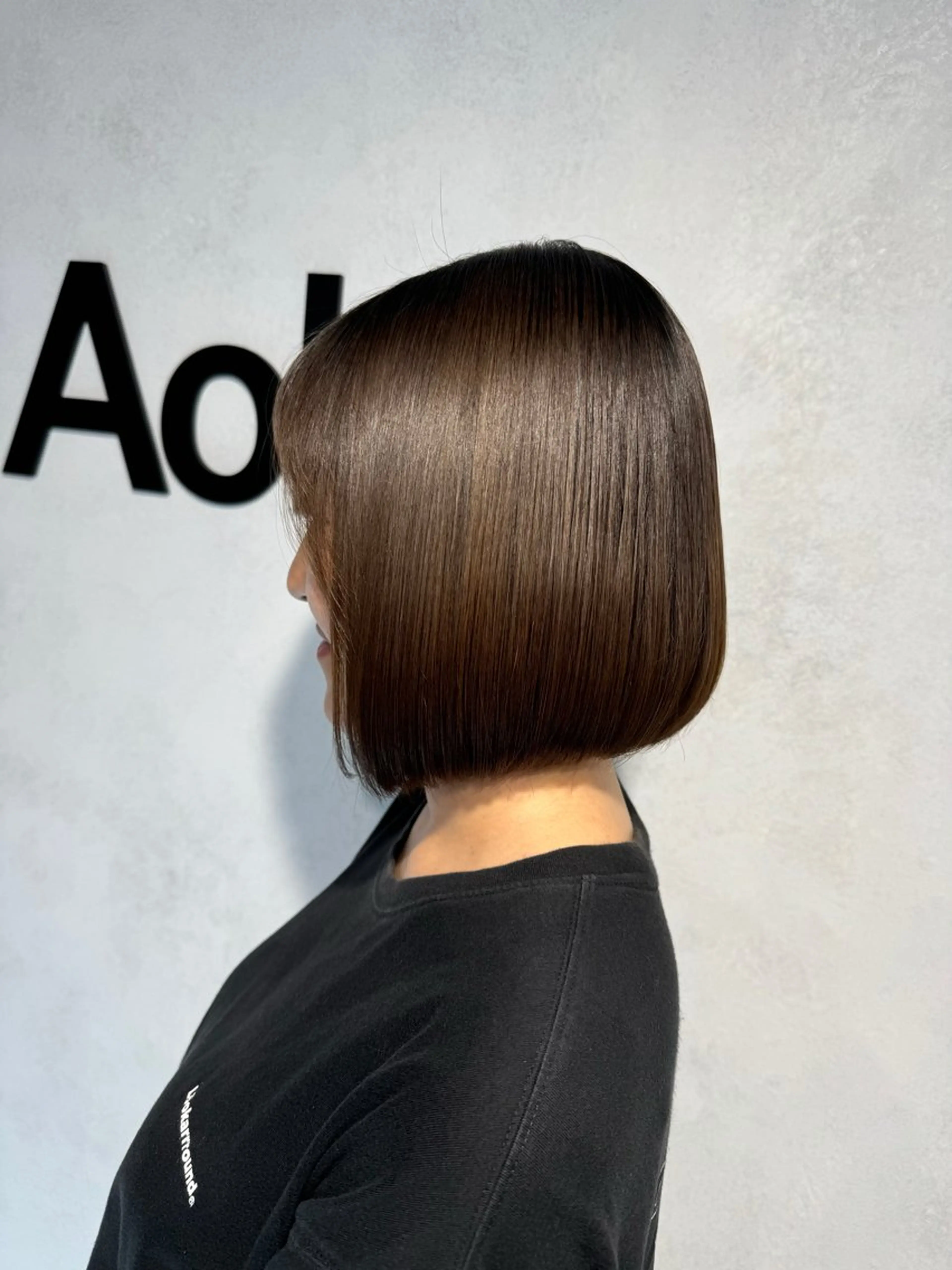 ショート ワンレンボブ ボブ カット トリートメント AOl所属・🫧艶髪🪽 Karinのヘアスタイル