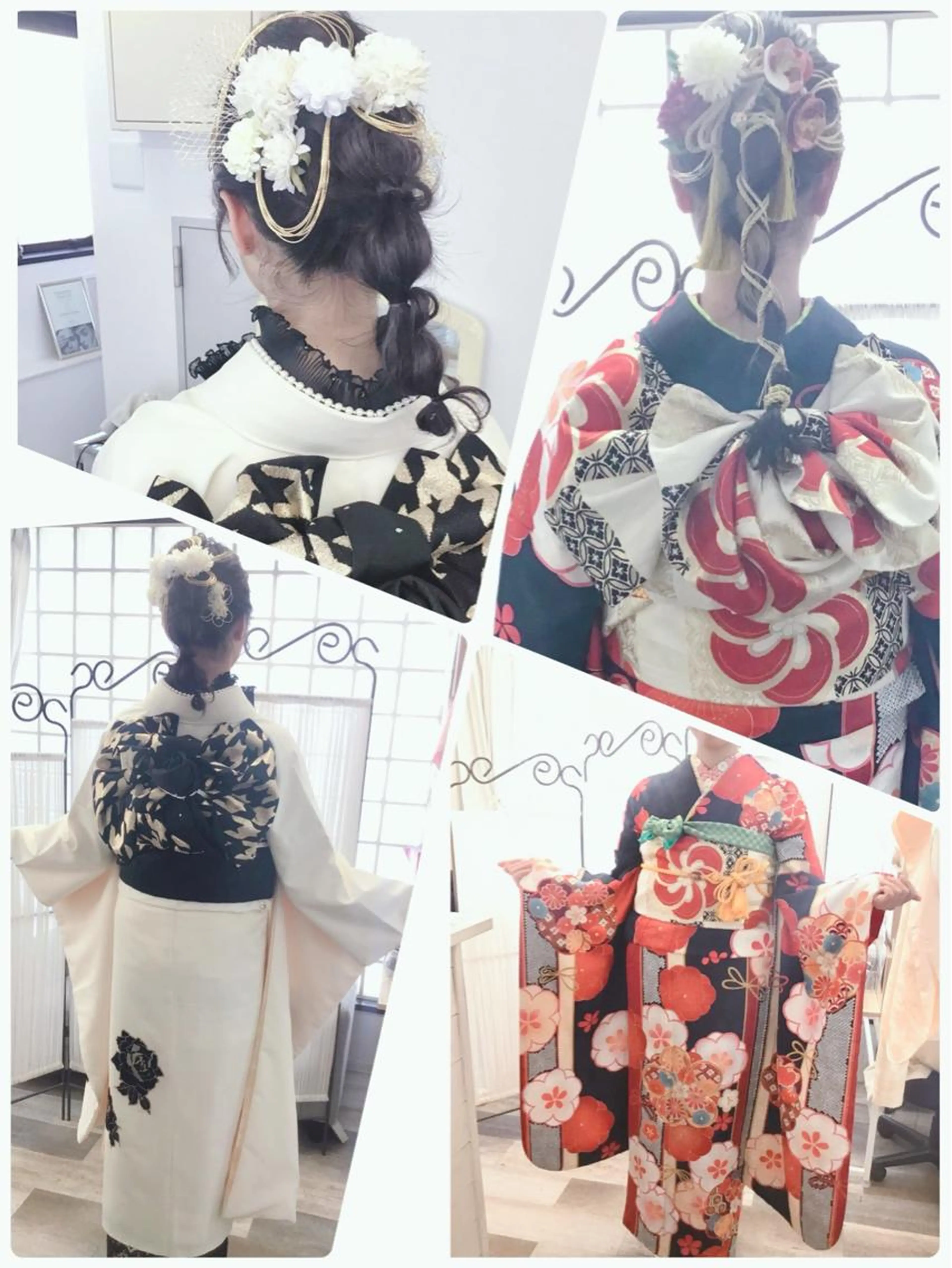 振袖　着付けの写真