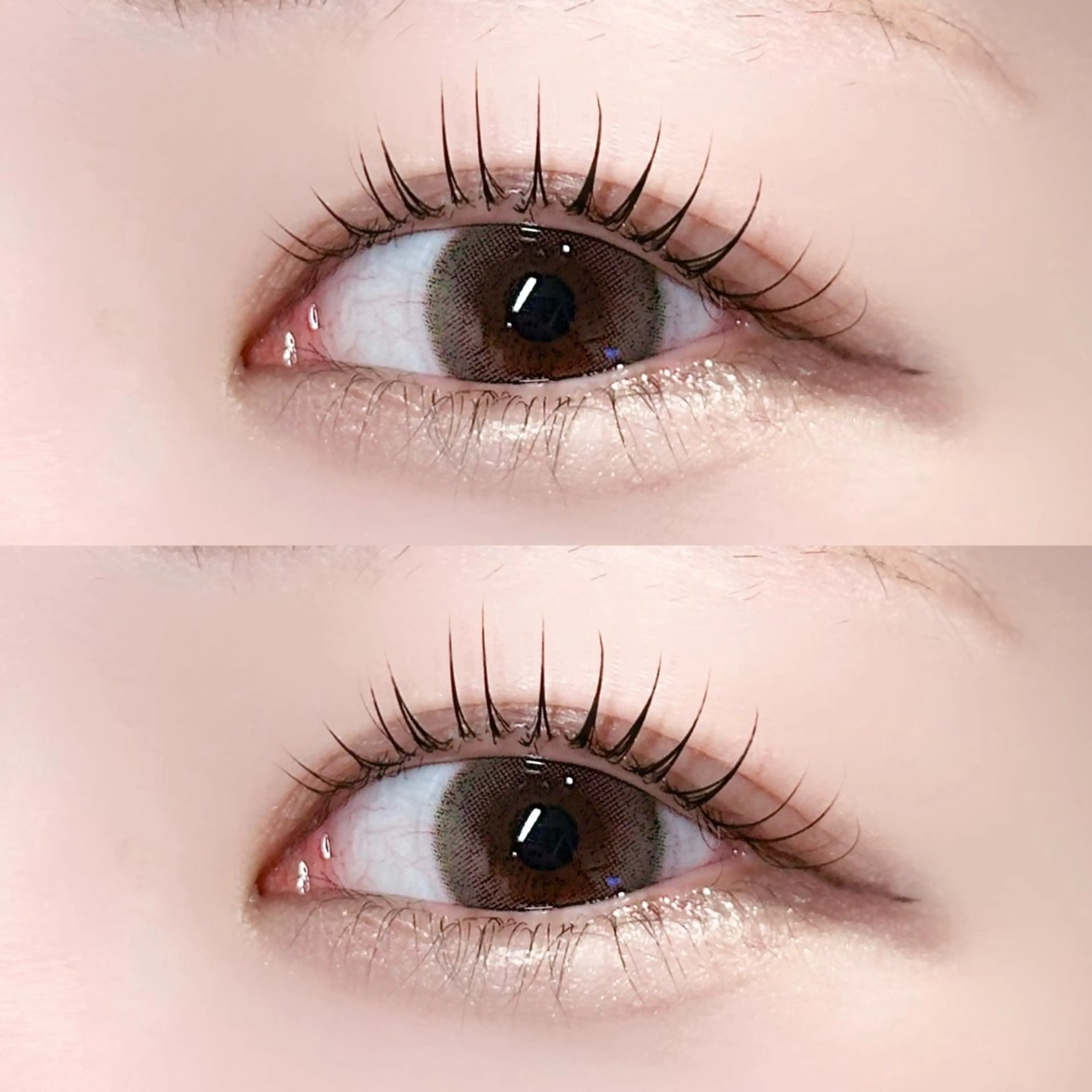 まつ毛パーマ上下の写真