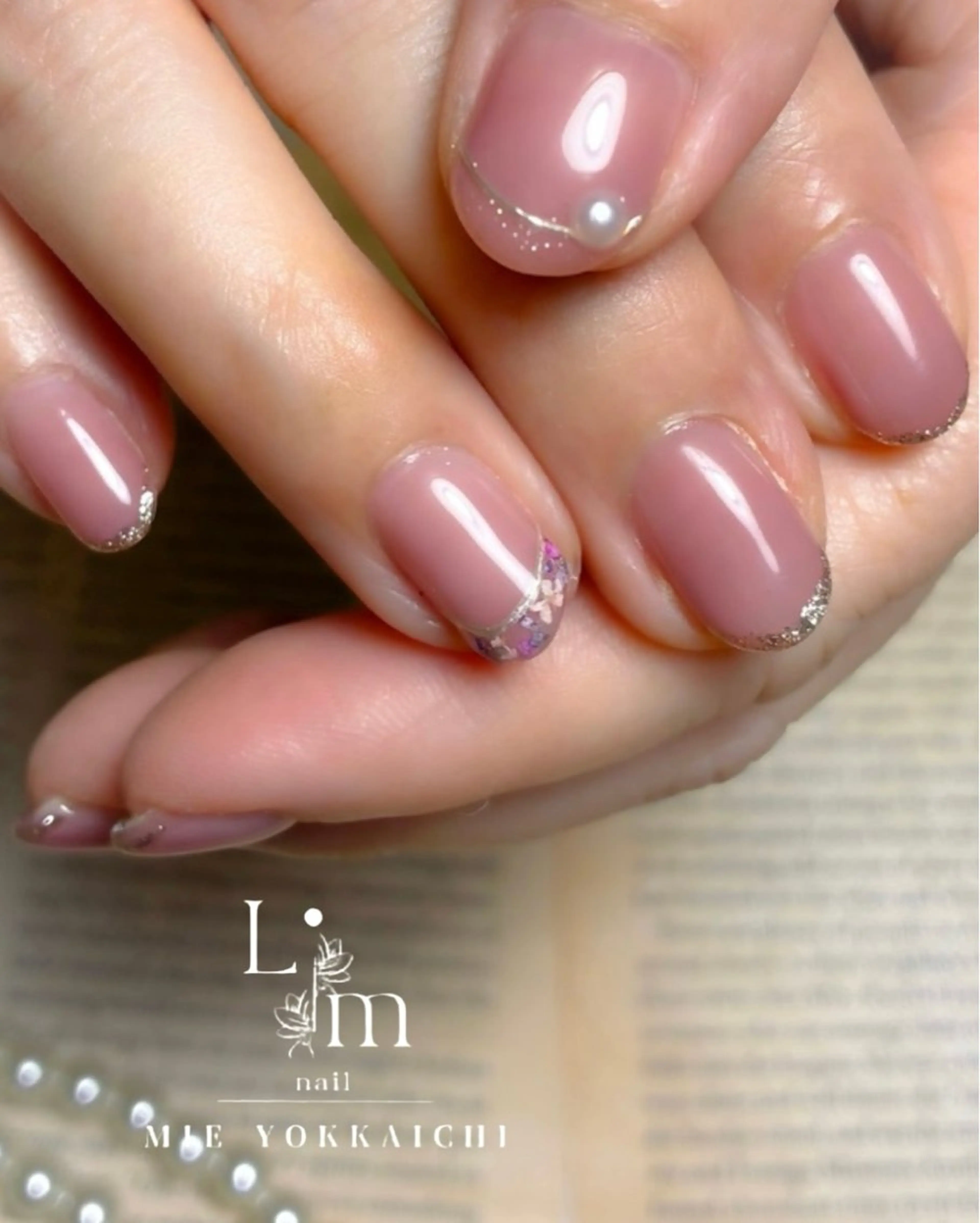 ネイル フレンチネイル オフィスネイル Li.m nail リム ネイルのネイルデザイン