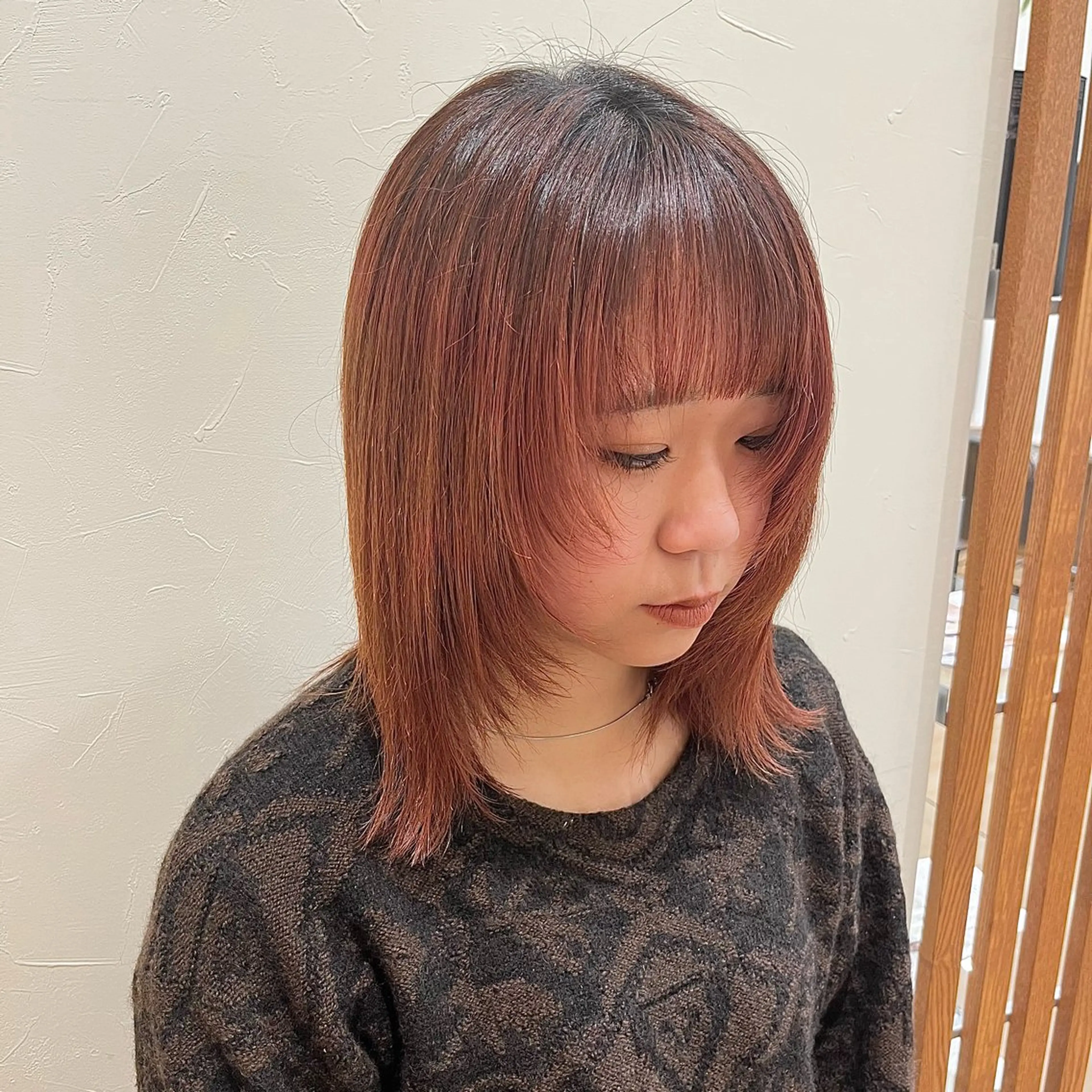 ミディアム レイヤーカット トヨダ🤍 パーマのヘアスタイル