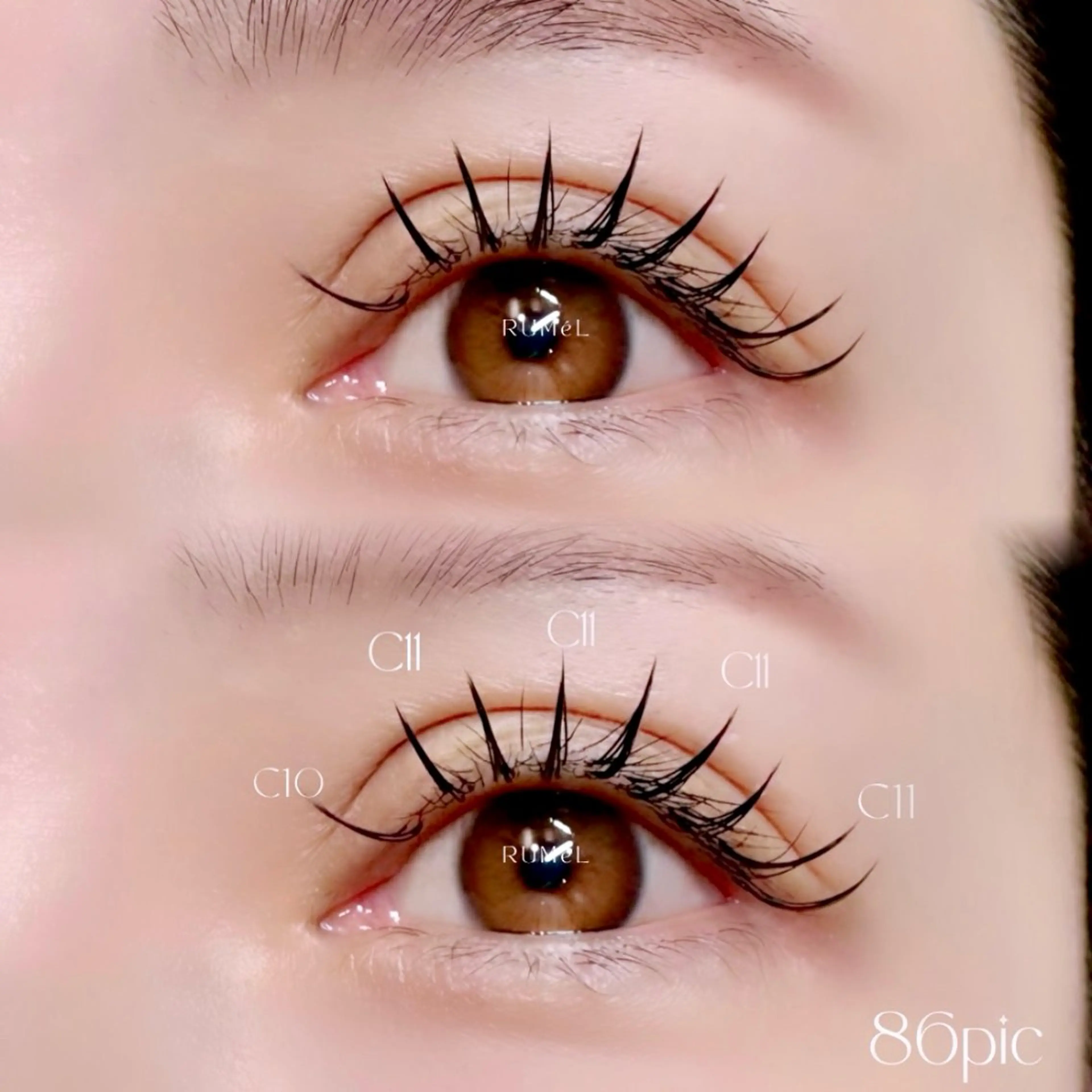 マツエク・マツパ マツエク RUMéL Natsumiのマツエク・マツパデザイン