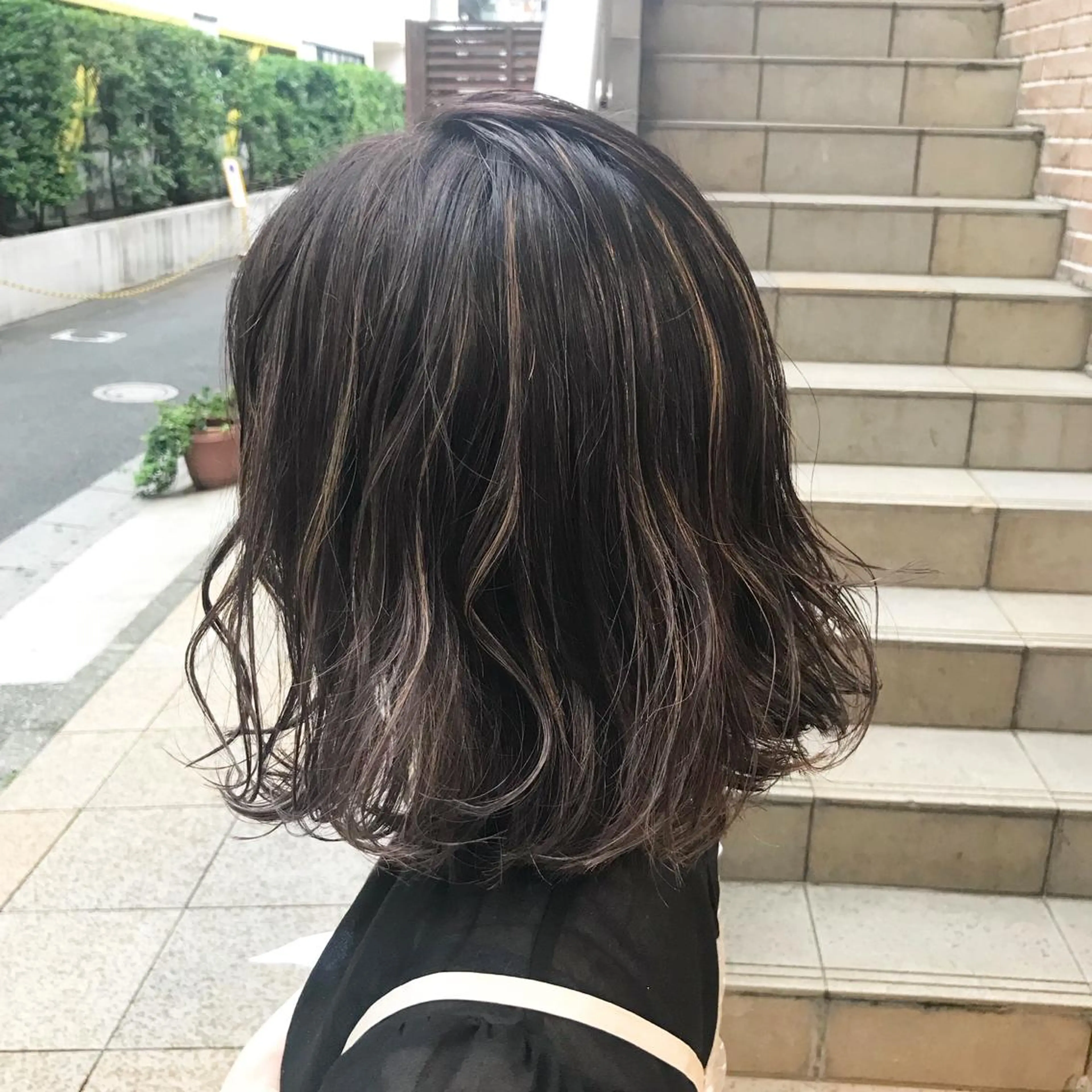 ミディアム カラー パーマ ヘアアレンジ メンズ キッズ ネイル マツエク・マツパ メンズハイライト ハイライトカラー ハイライト サロンドミルク 原宿のヘアスタイル