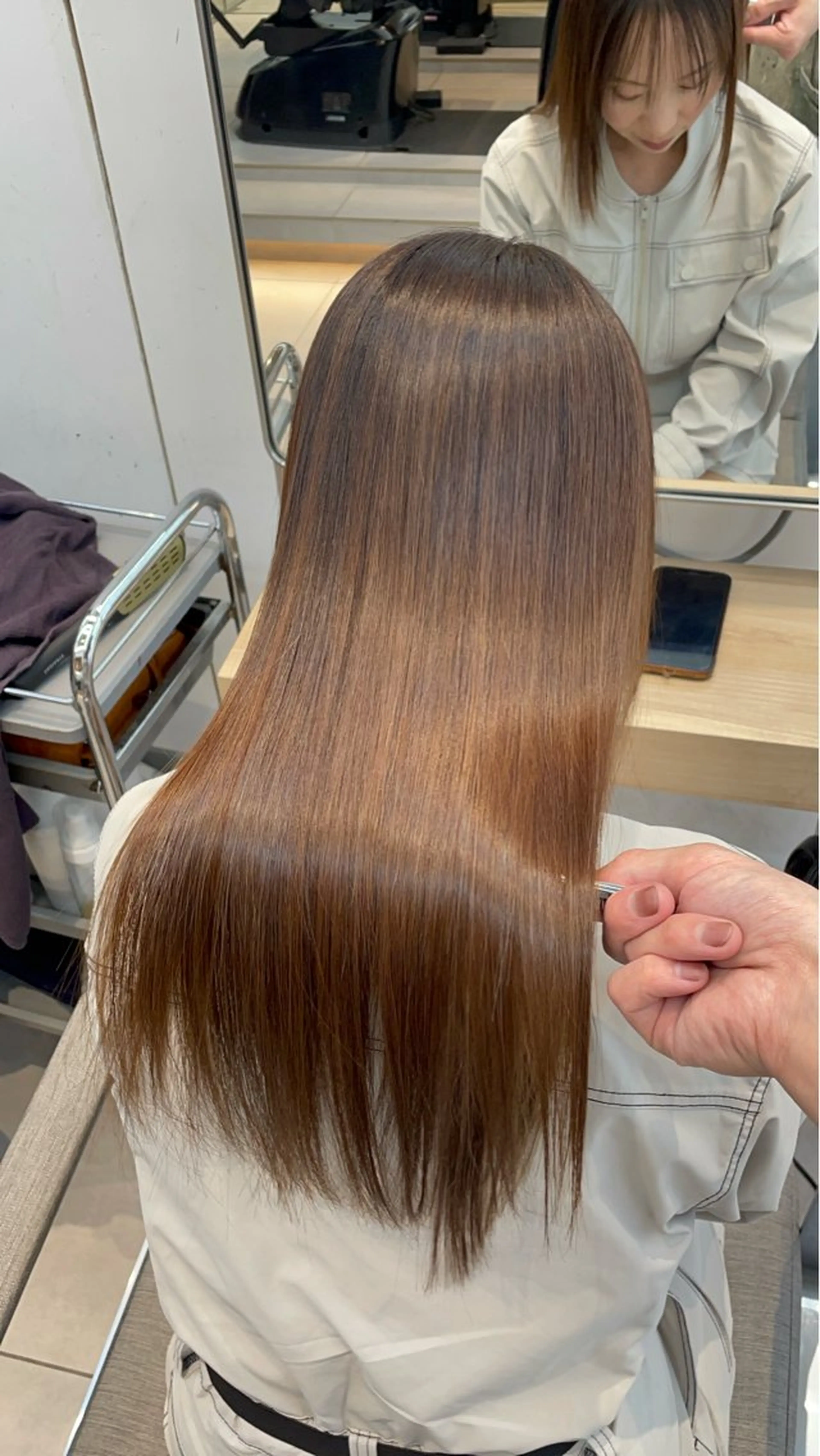 セミロング カラー 髪質改善 ✨髪質改善✨美髪 矯正🫧小泉のヘアスタイル
