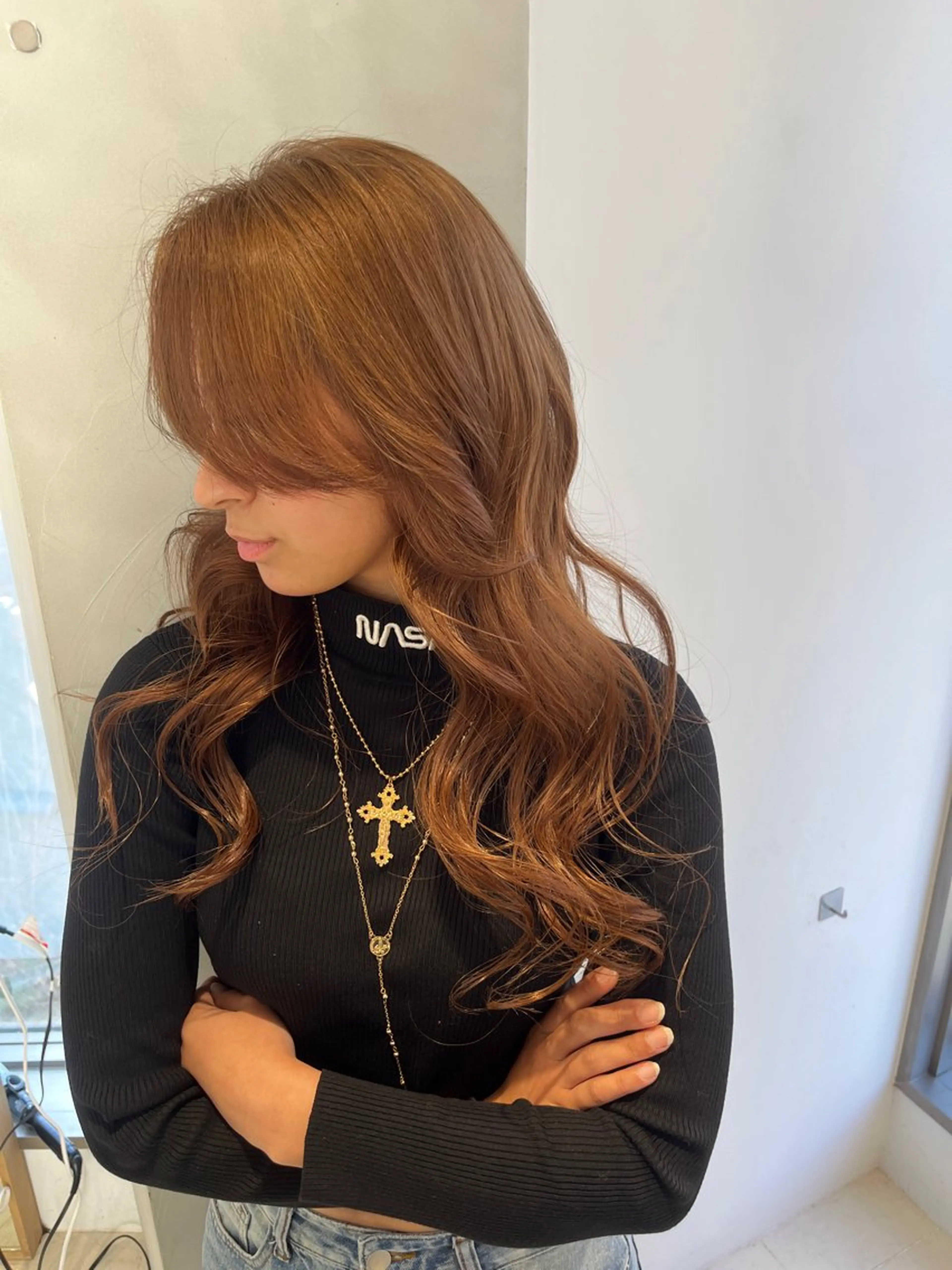 ロング カラー カット ヘアカラー トリートメント 🎀透明感 カラー🎀ミズキのヘアスタイル