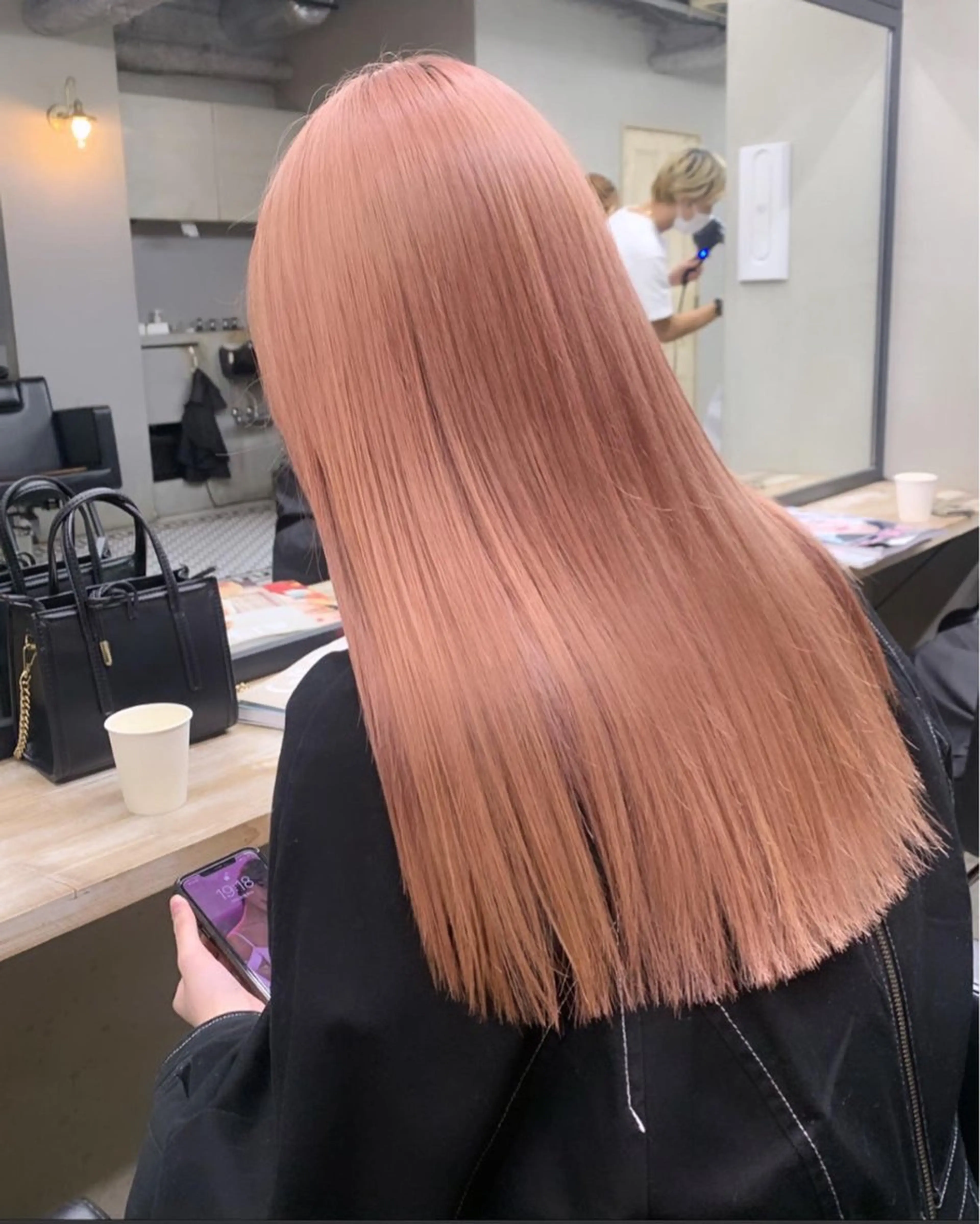 ロング カラー カット ヘアカラー トリートメント 赤みゼロ/透明感 カラー🌿KANTAのヘアスタイル