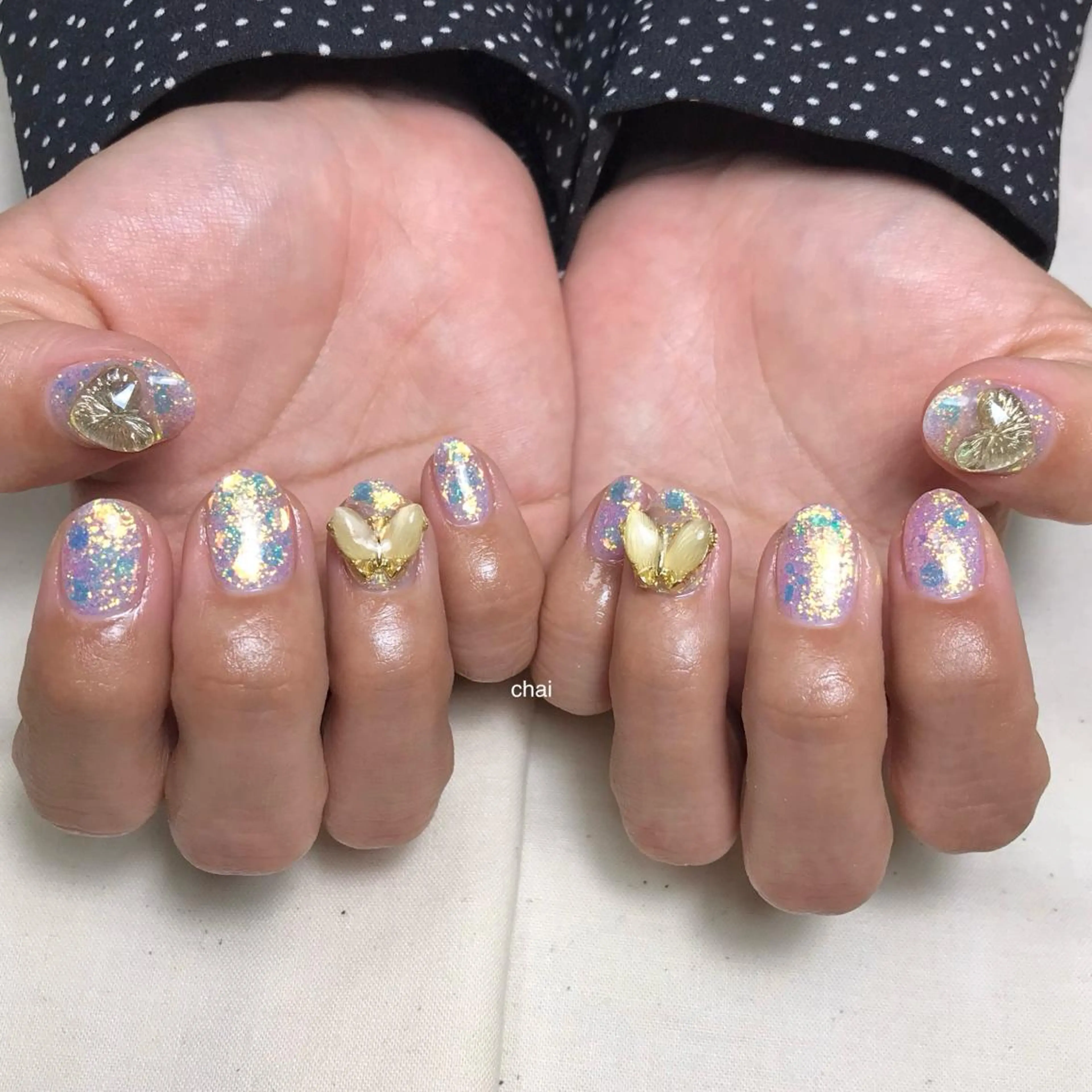 ネイル ハート ハンドネイル 💅chainail _aiのネイルデザイン