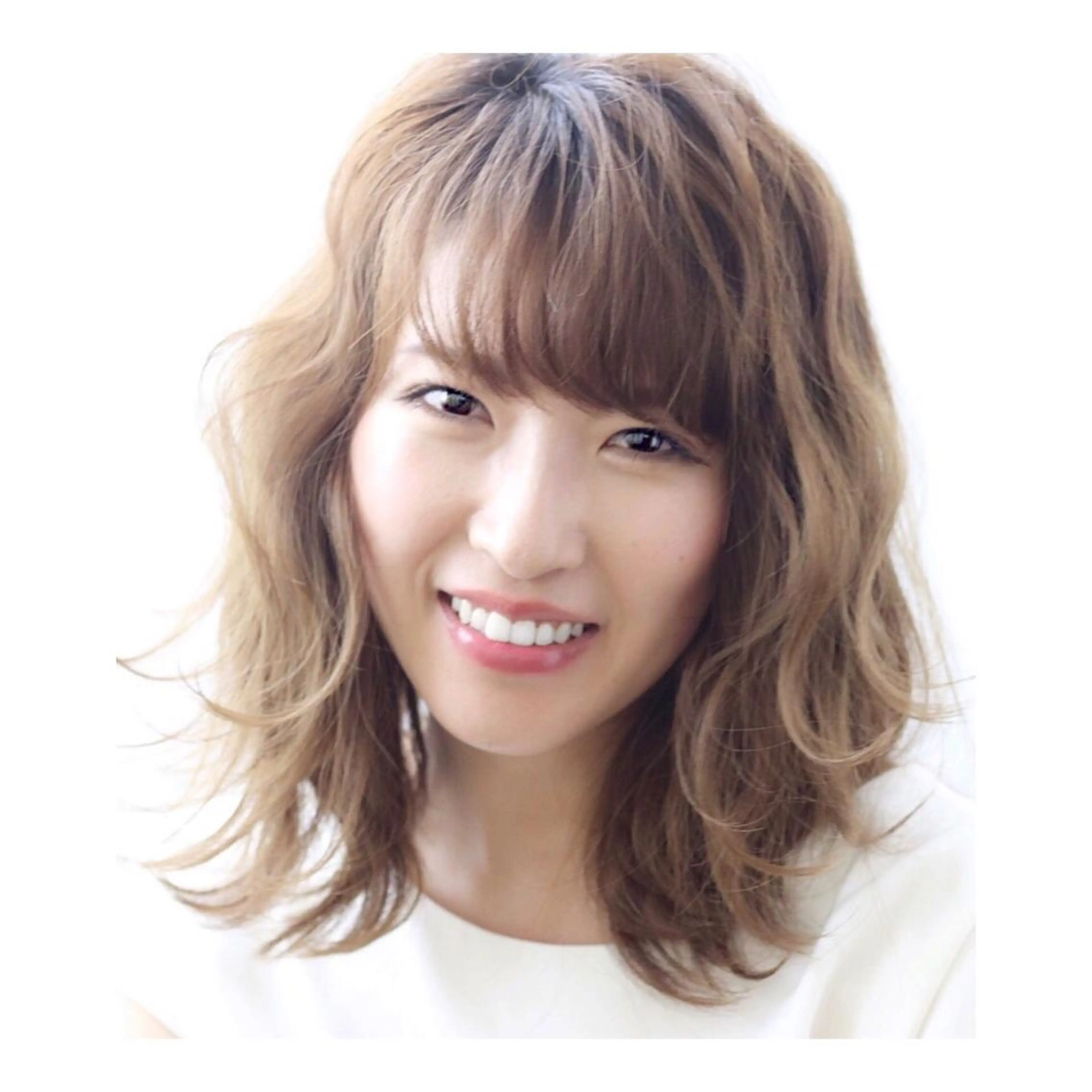 前髪カットの写真