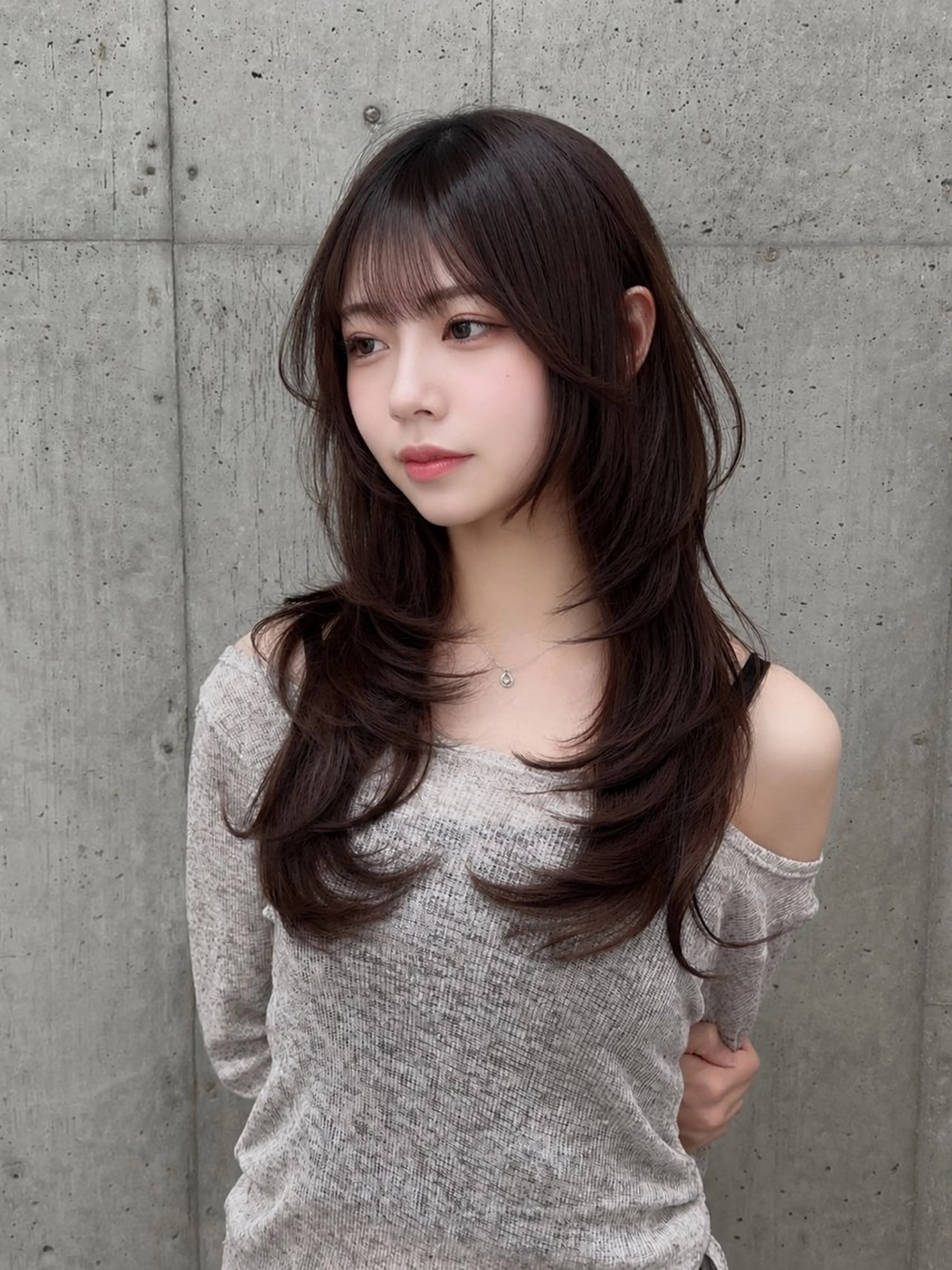 ロング kame｜レイヤー / 似合わせ顔周りのヘアスタイル