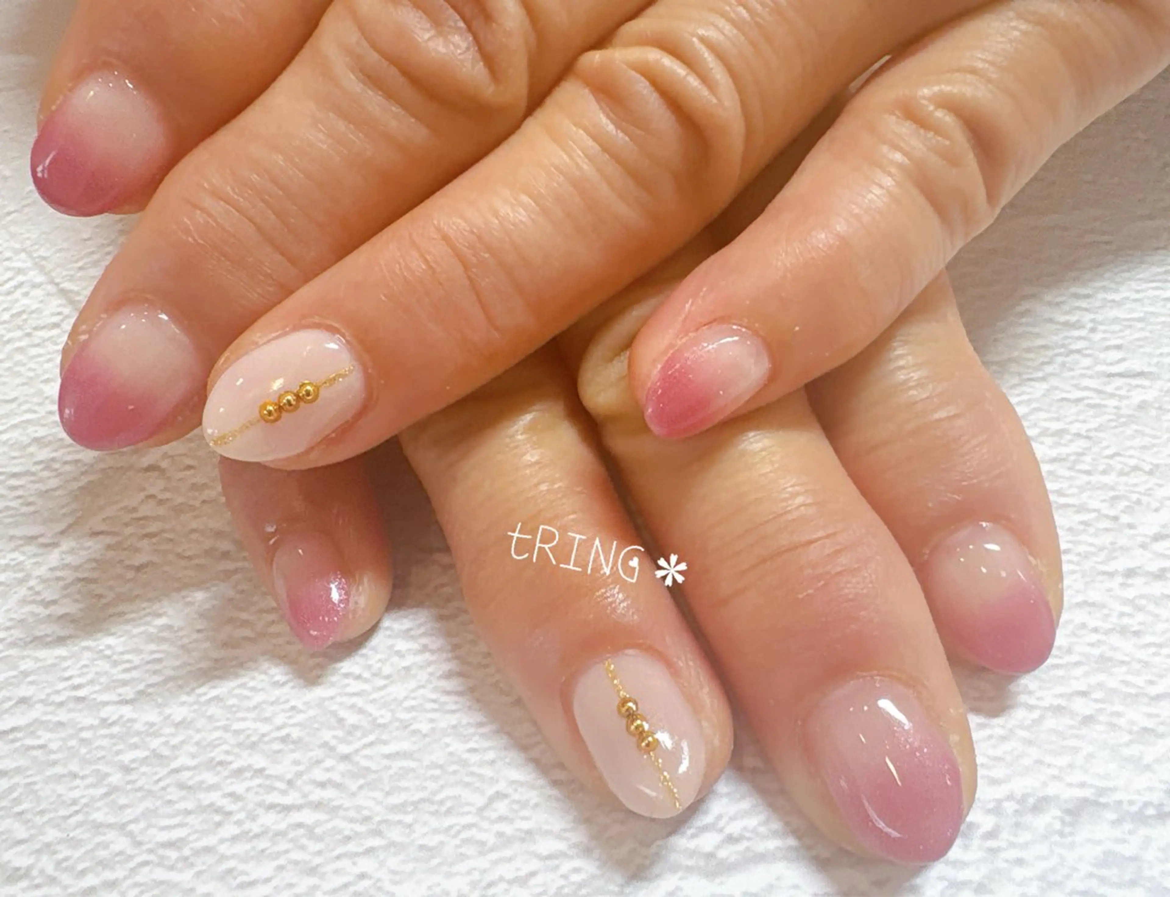 ネイル ハンドネイル tRING＊ しいの木台のネイルデザイン