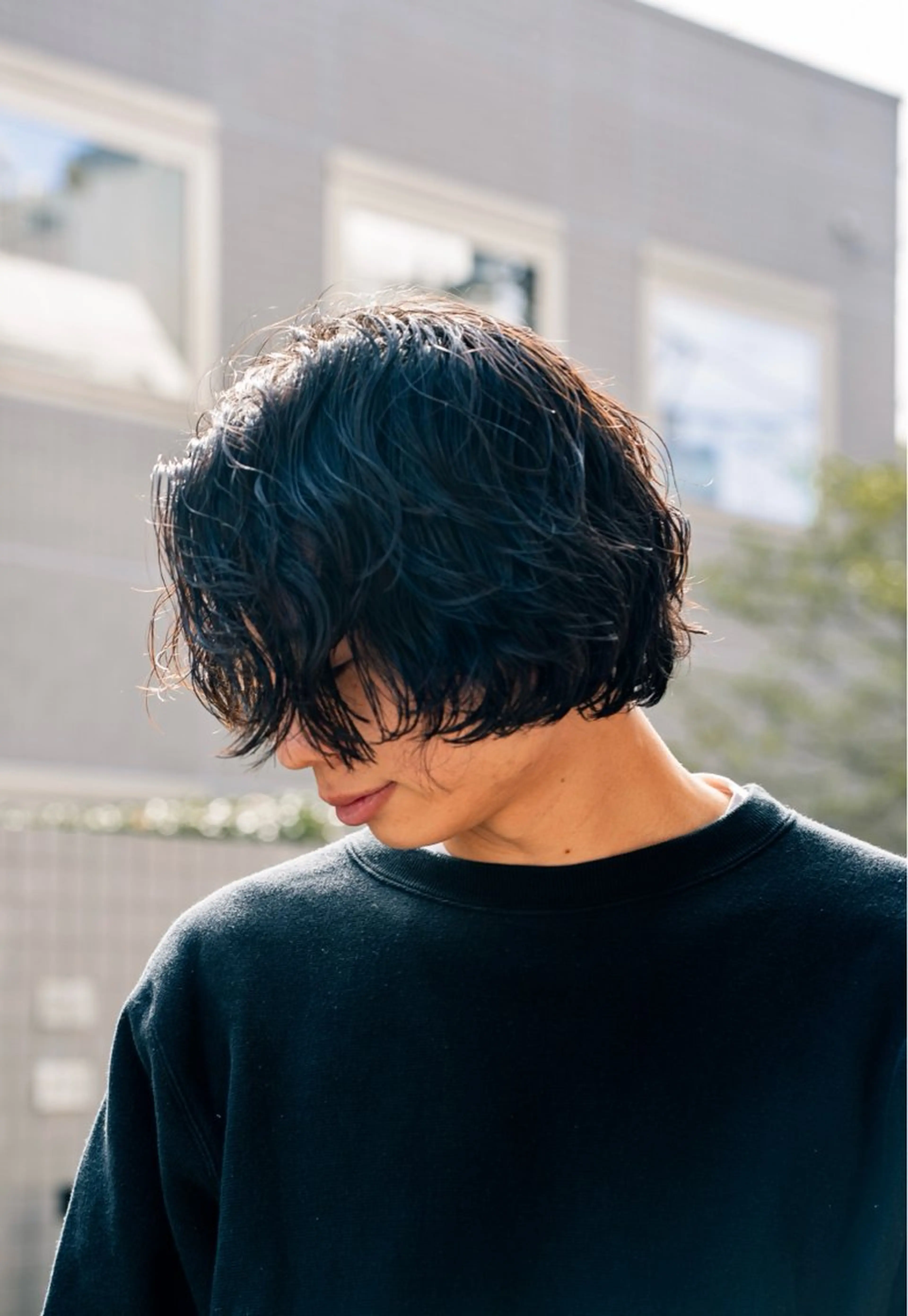 ミディアム カラー パーマ メンズ カット パーマ 🔗メンズサロン🔗 Kieのヘアスタイル