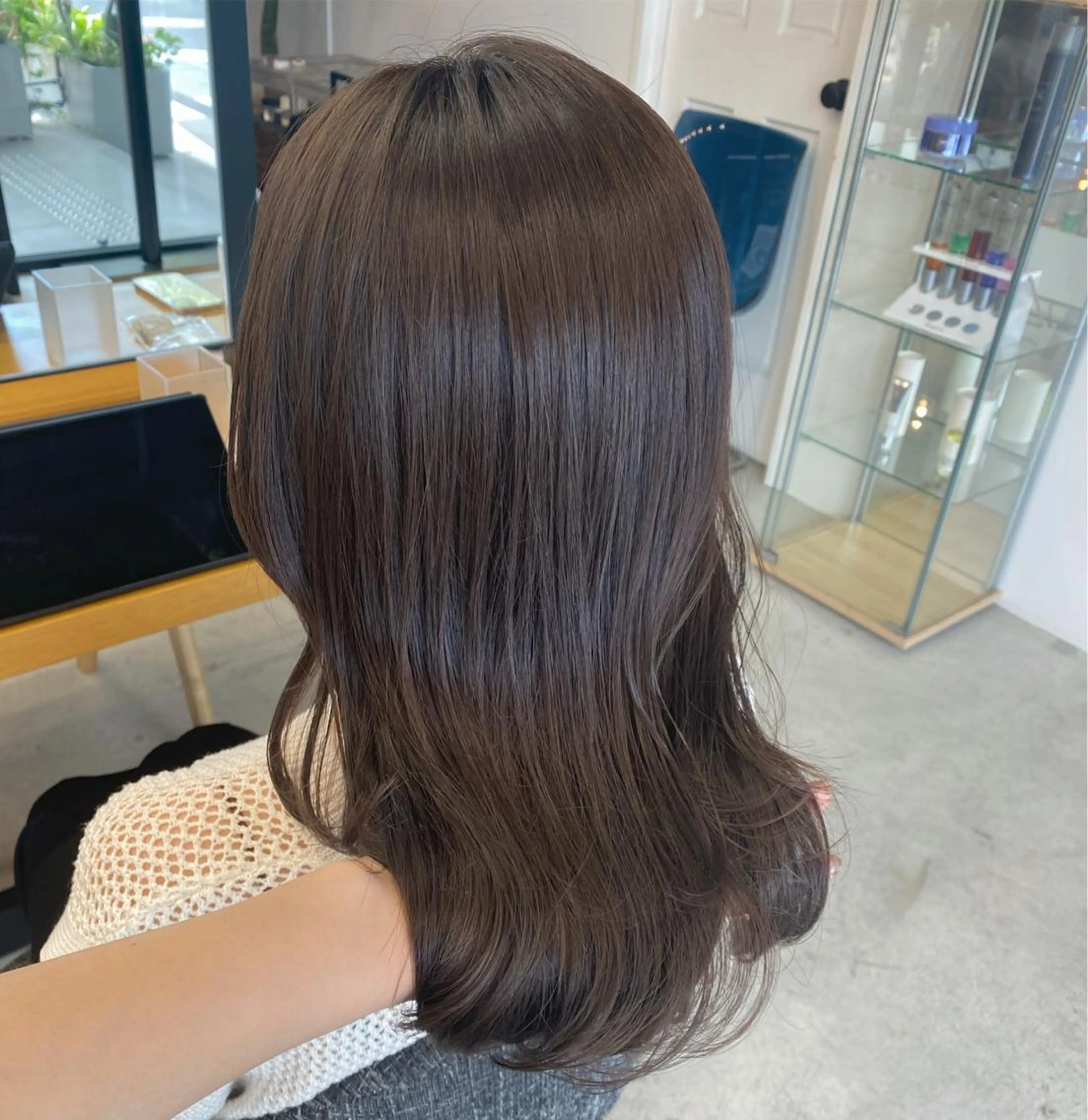 ミディアム ヘアカラー トリートメント 天神/透明感カラー ツヤ髪/nonokaのヘアスタイル