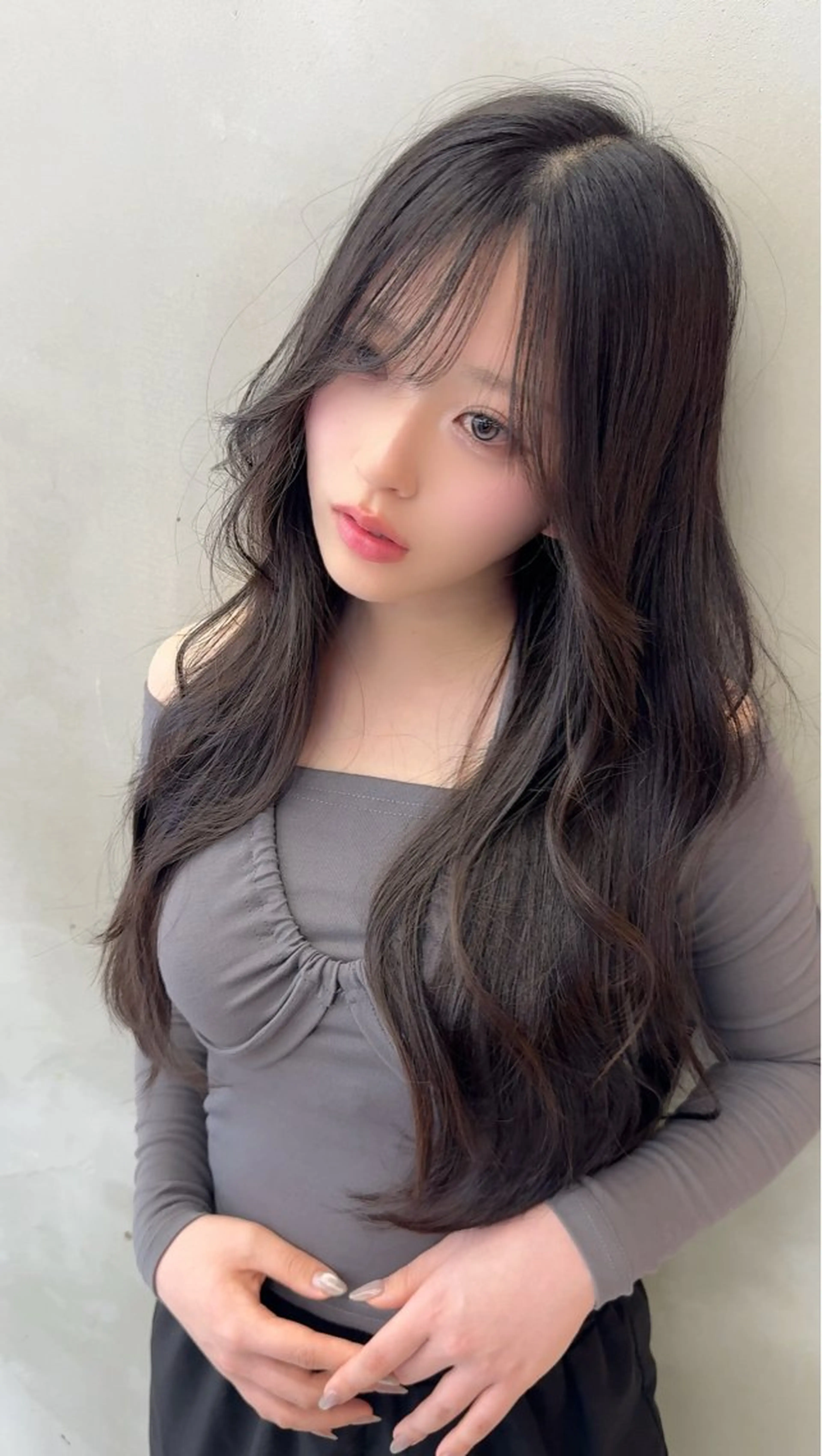 セミロング カット ヘアカラー トリートメント 💎韓国レイヤー/ 髪質改善💎武村侑哉のヘアスタイル