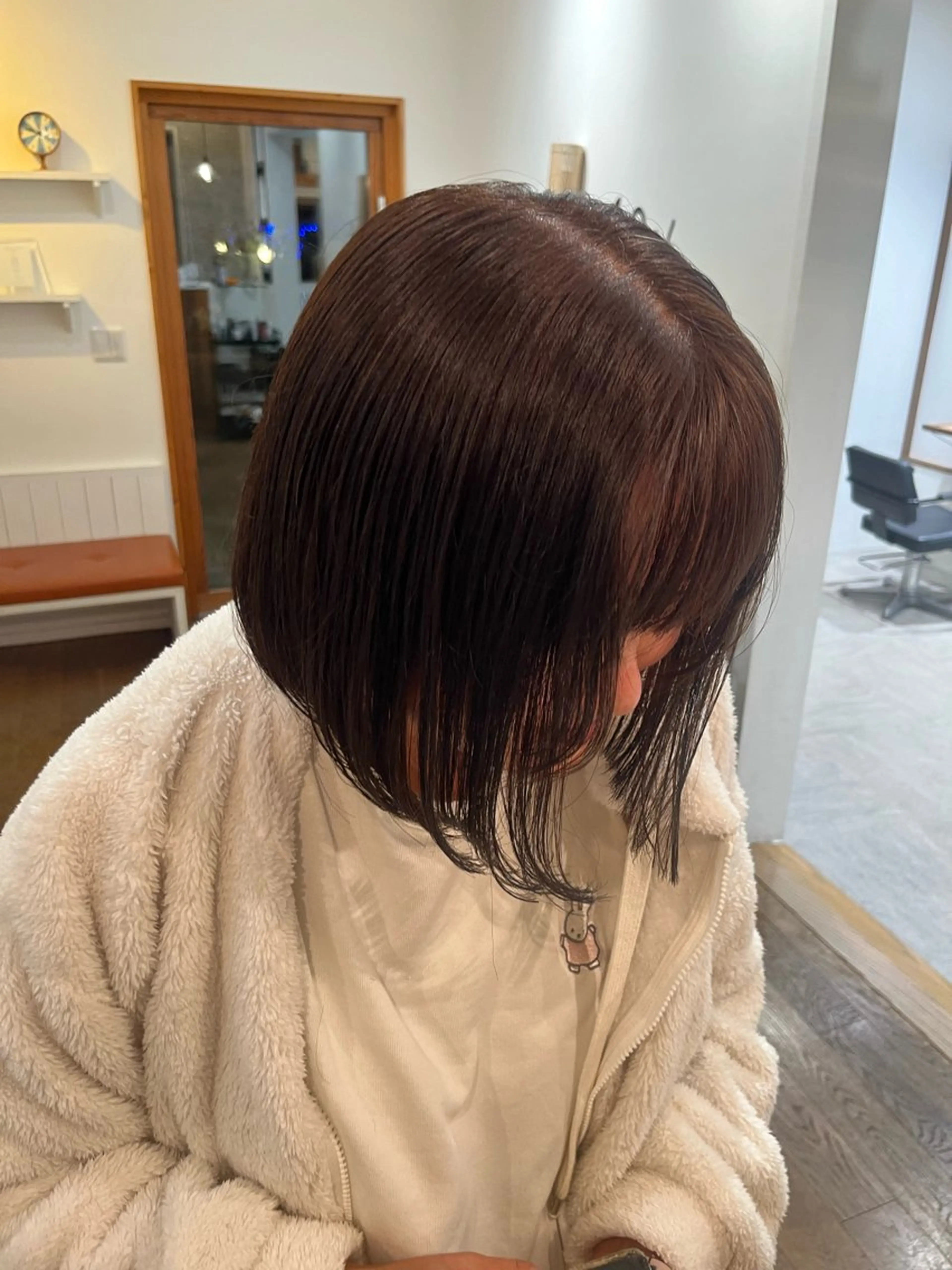 ミディアム トリートメント ヘアカラー トリートメント 無料カットモデル‪✨ ✂️Nanami🌷のヘアスタイル