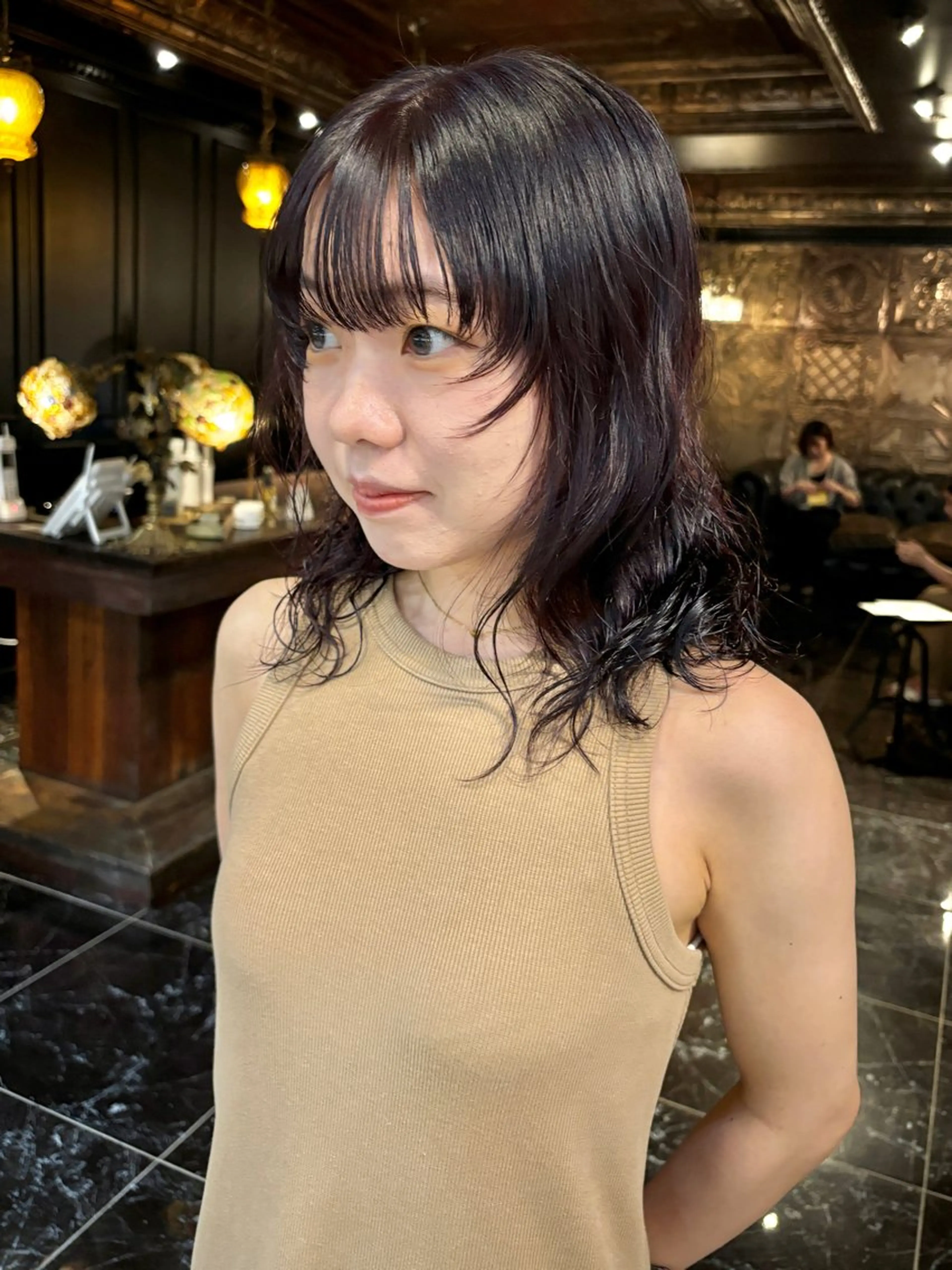 ミディアム カラー パーマ デザインレイヤー/ KOSUKEのヘアスタイル