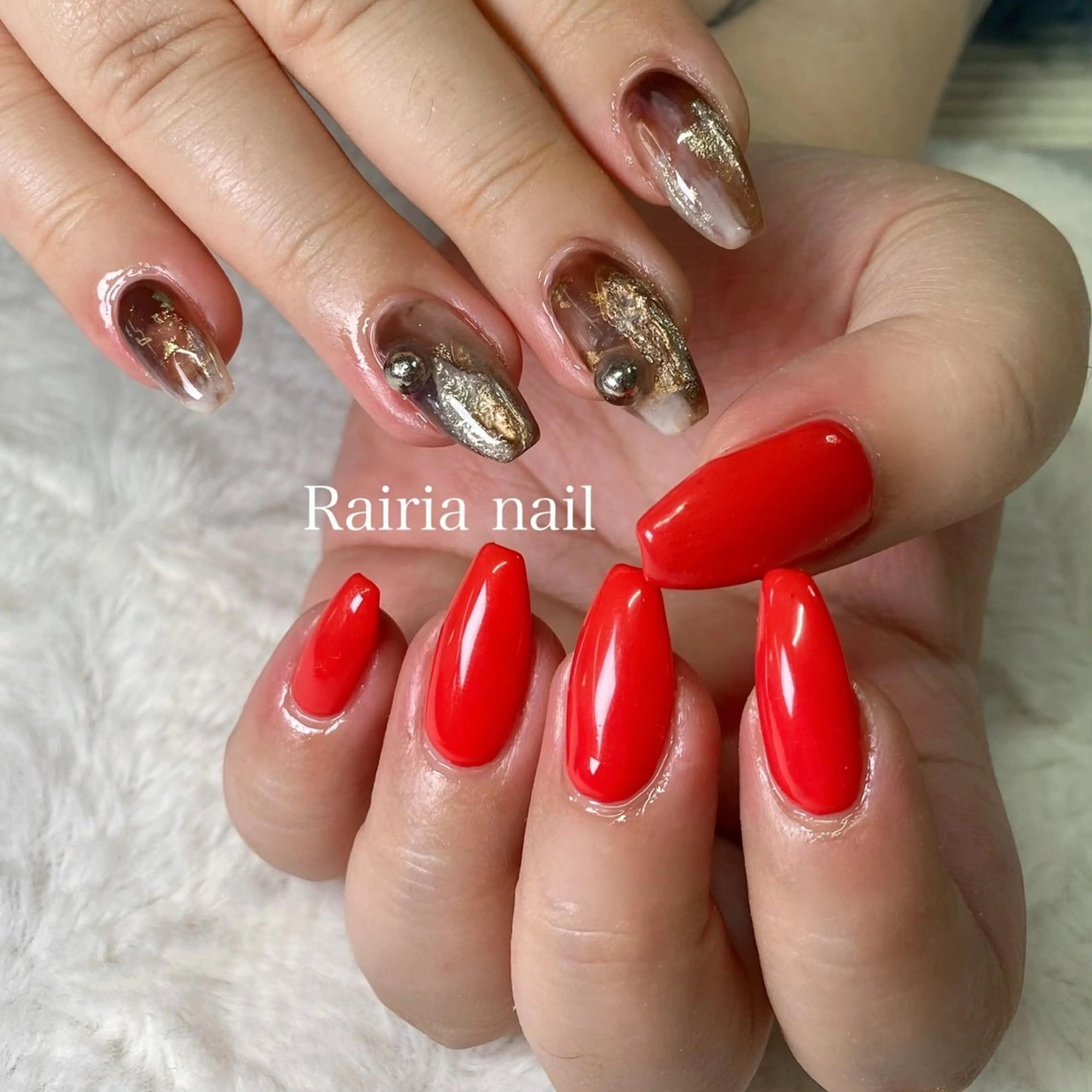 ネイル ハンドネイル Rairia nail&eyelash 小岩店所属・Rairianail MIYUのネイルデザイン